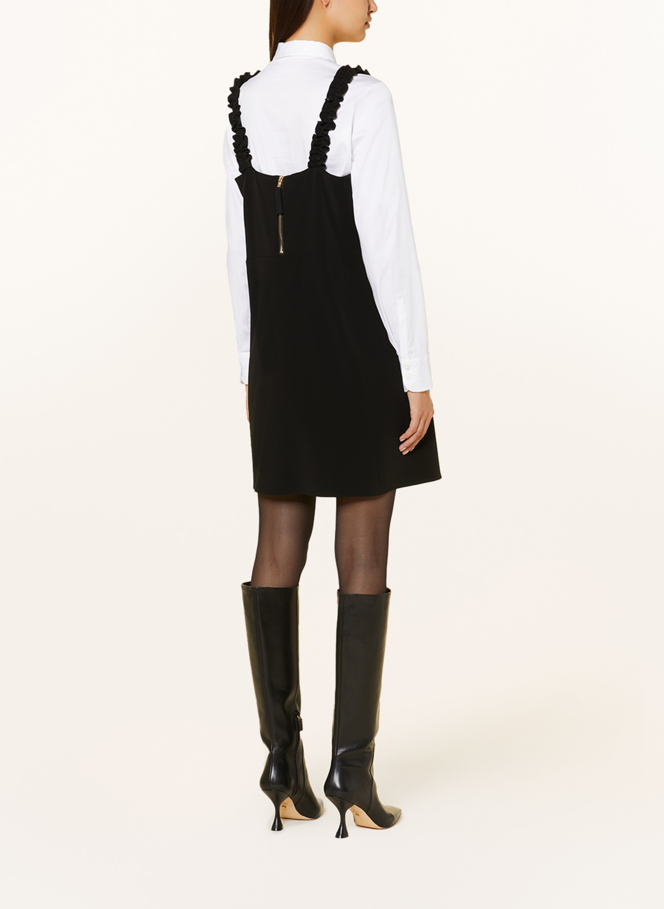 RIANI Jersey dress with ruffles, Color: BLACK (Image 3)