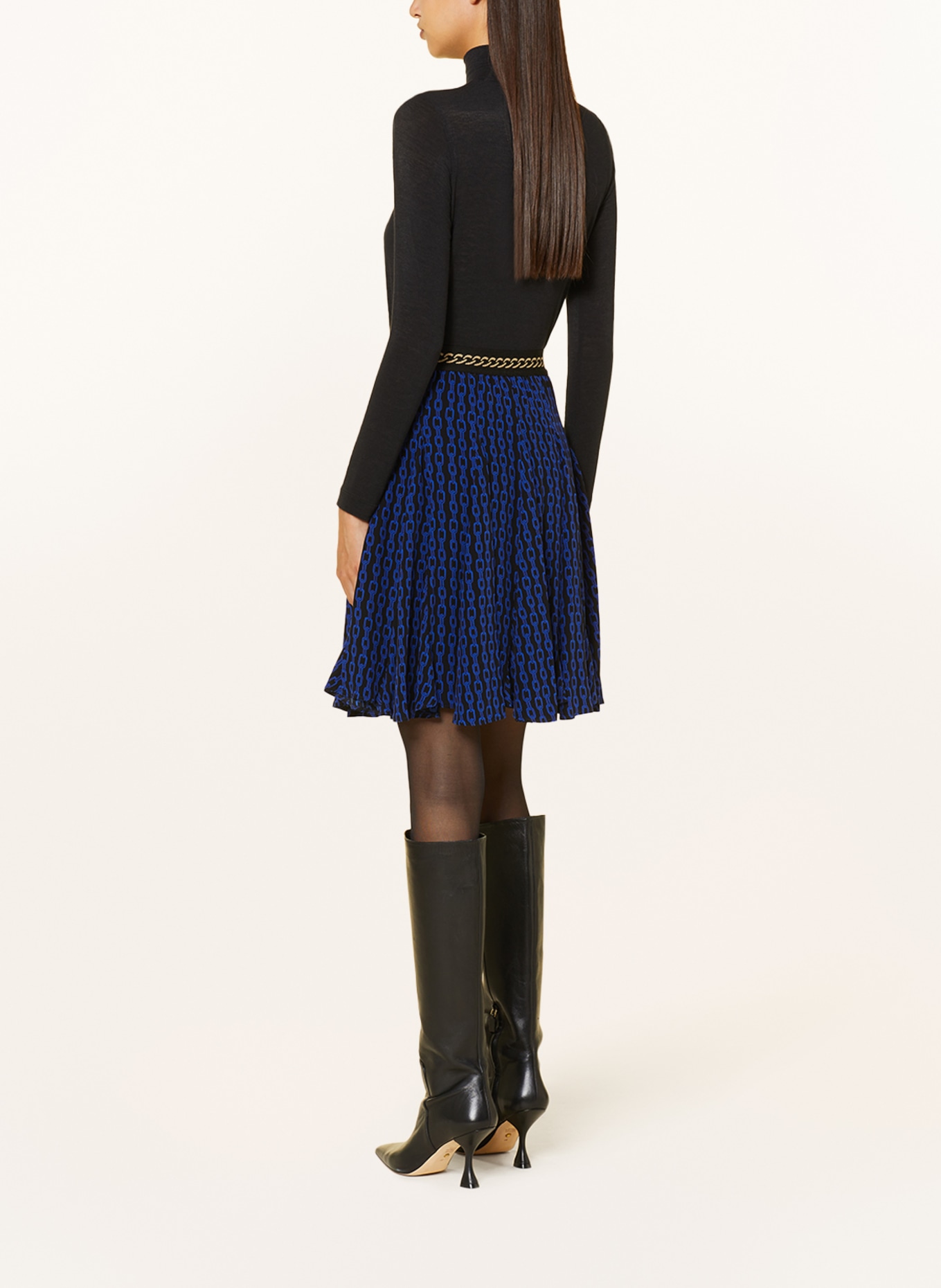 RIANI Skirt, Color: BLACK/ BLUE (Image 3)