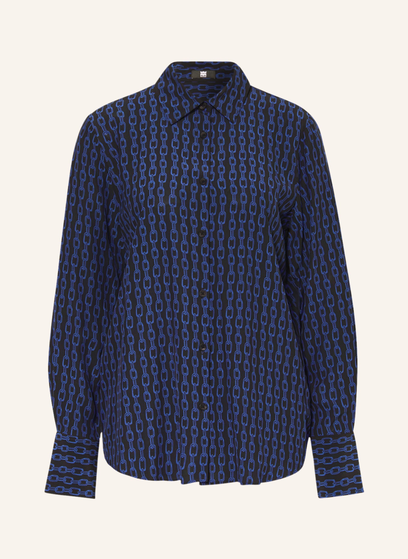 RIANI Shirt blouse, Color: BLACK/ BLUE (Image 1)
