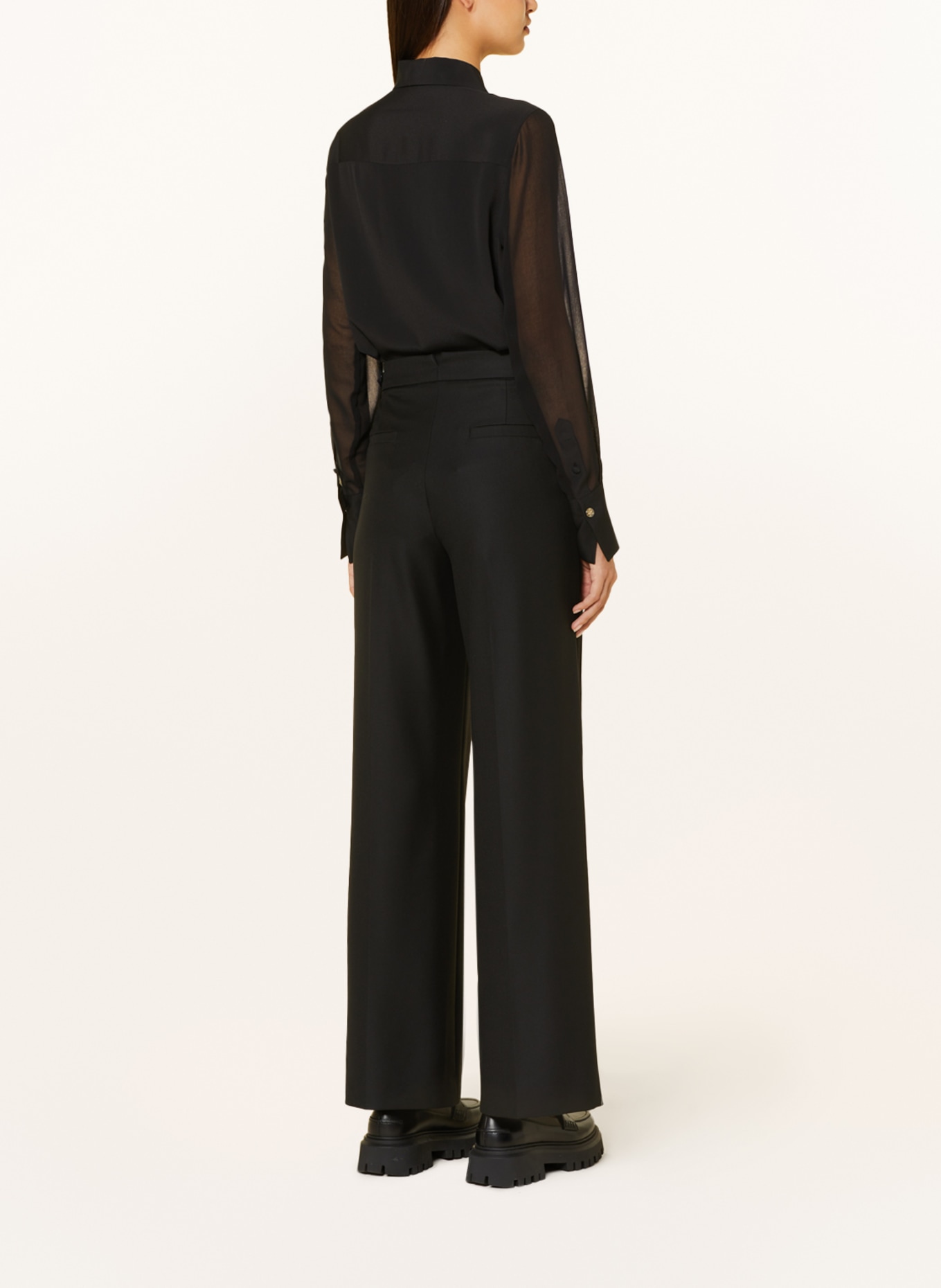RIANI Shirt blouse with silk, Color: BLACK (Image 3)
