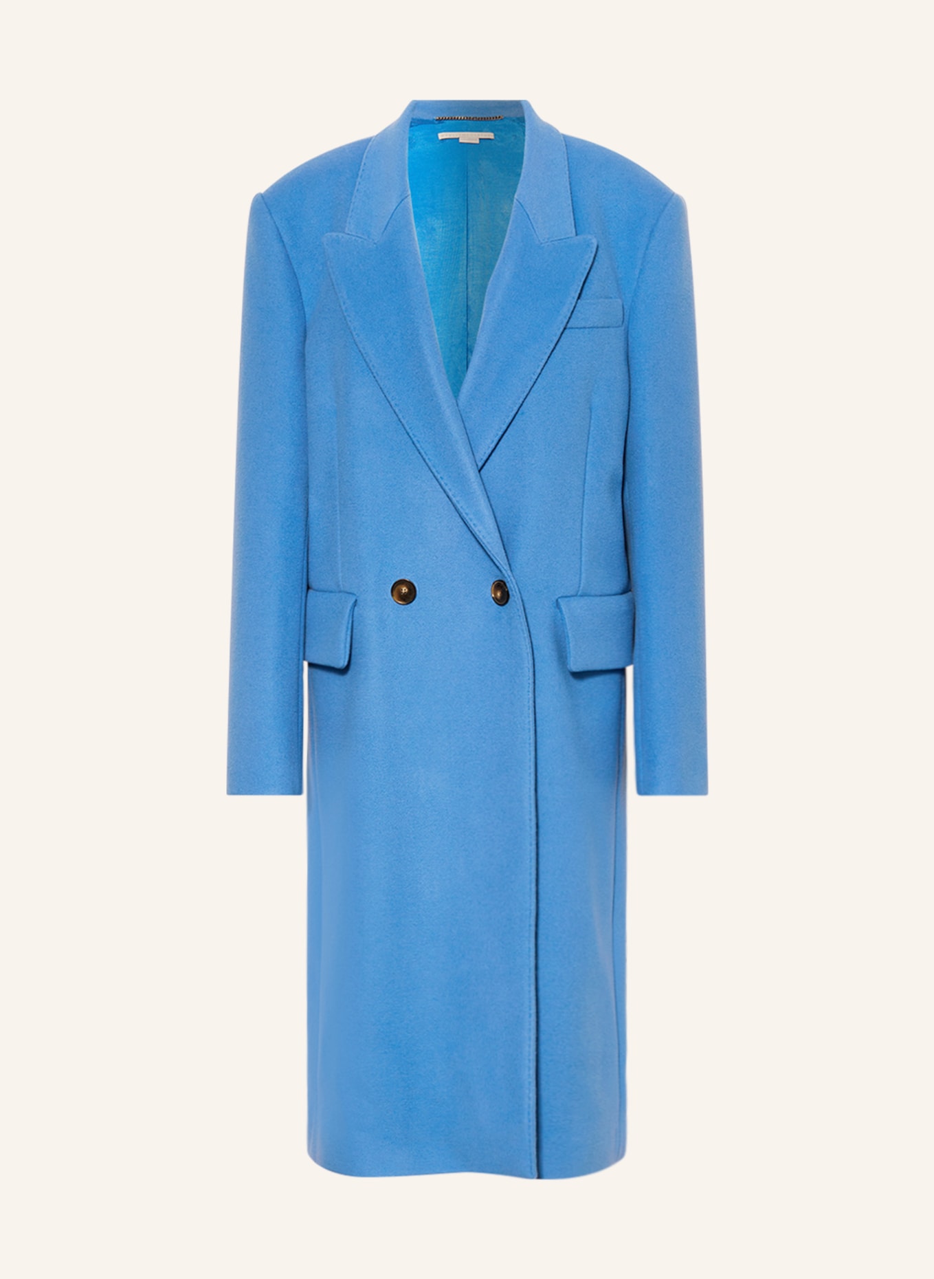 STELLA McCARTNEY Vlněný kabát, Barva: MODRÁ (Obrázek 1)