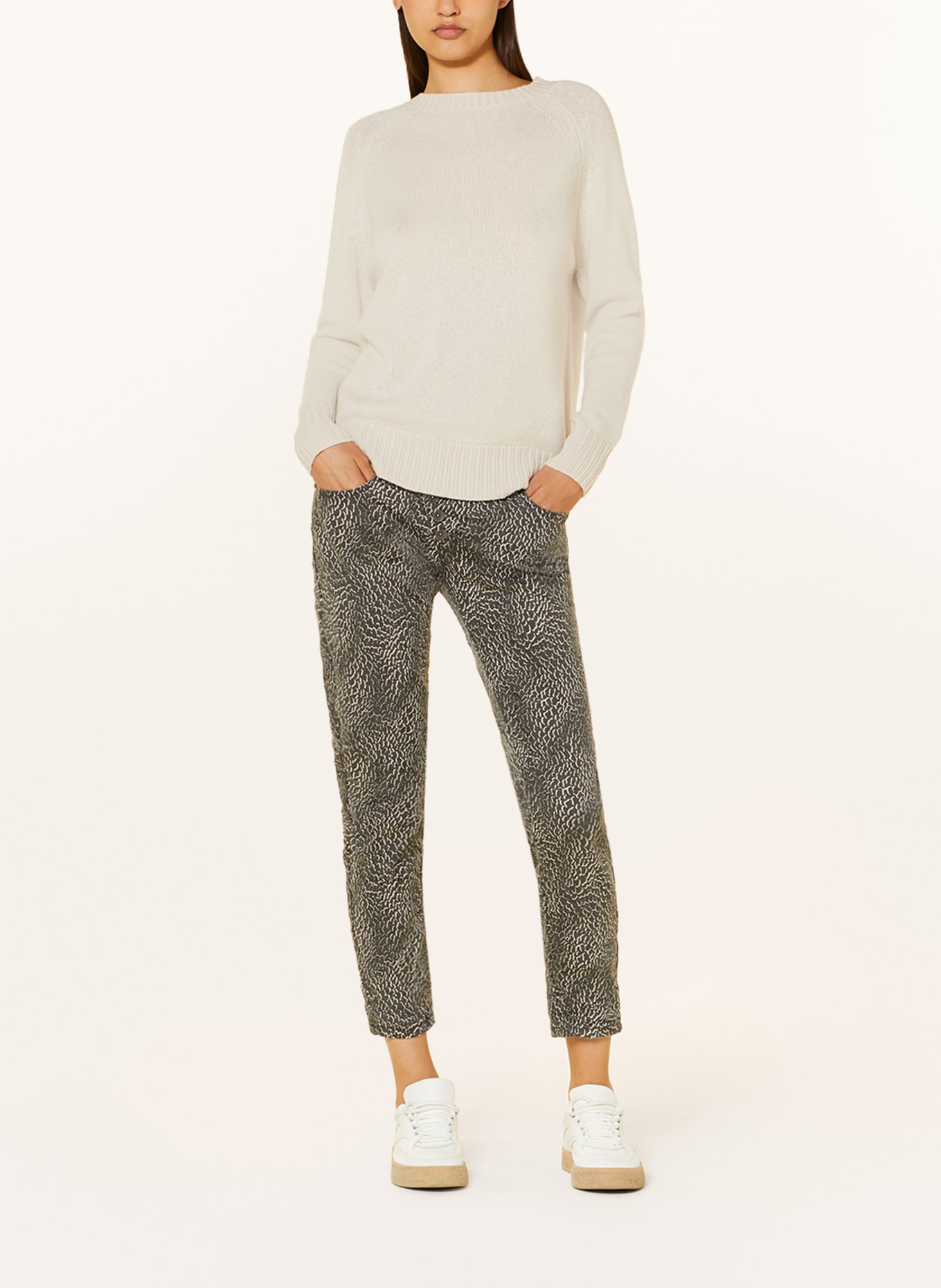 Buena Vista Trousers MALIBU, Color: GRAY/ WHITE (Image 2)