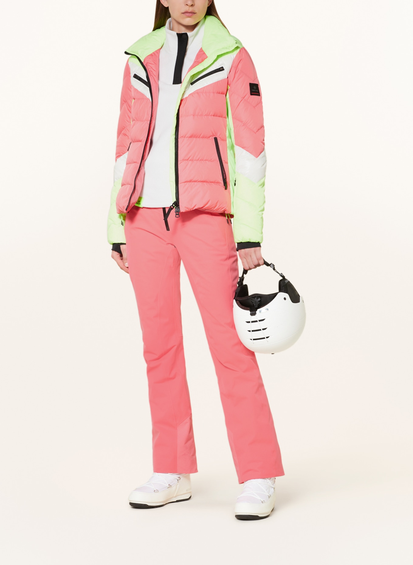 FIRE+ICE Ski pants BORJA3-T in neon pink/ black