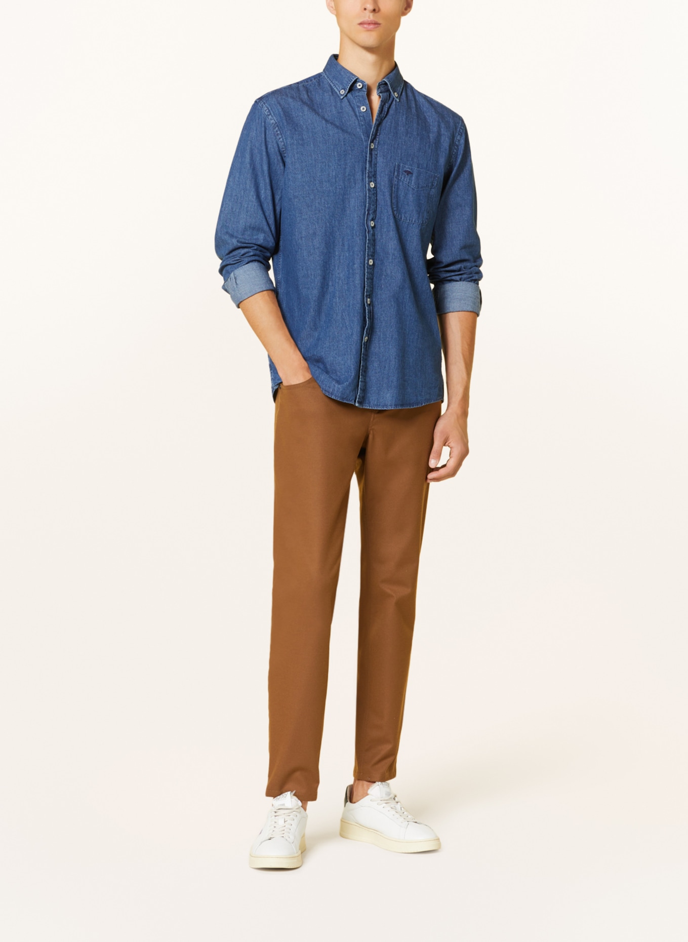 FYNCH-HATTON Koszula jeansowa slim fit, Kolor: 603 wave (Obrazek 2)
