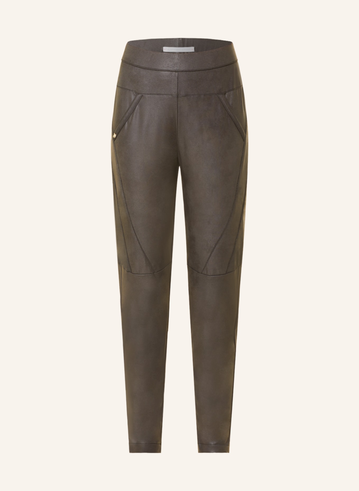 RAFFAELLO ROSSI 7/8 trousers HOLLY, Color: DARK BROWN (Image 1)