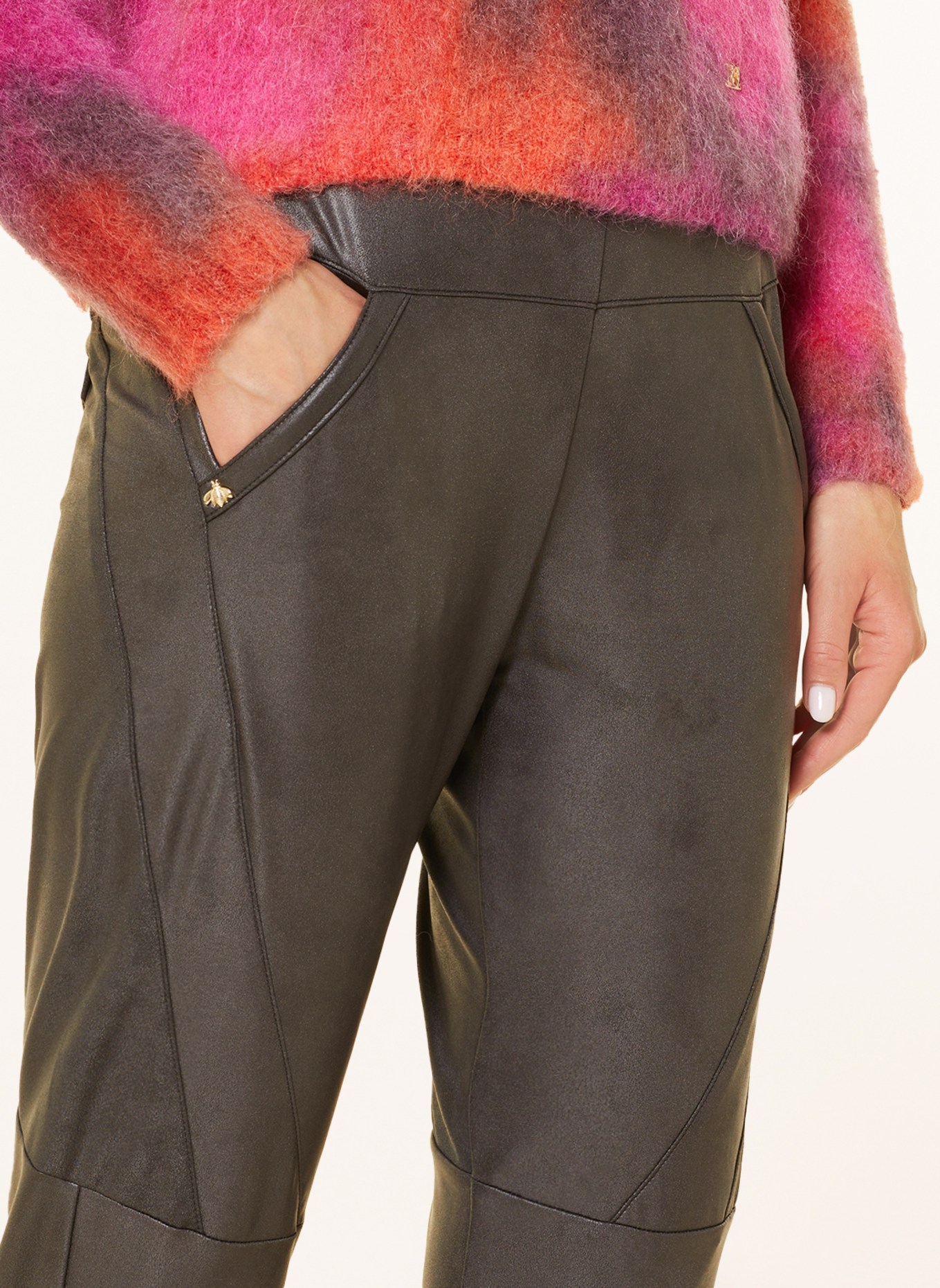 RAFFAELLO ROSSI 7/8 trousers HOLLY, Color: DARK BROWN (Image 5)