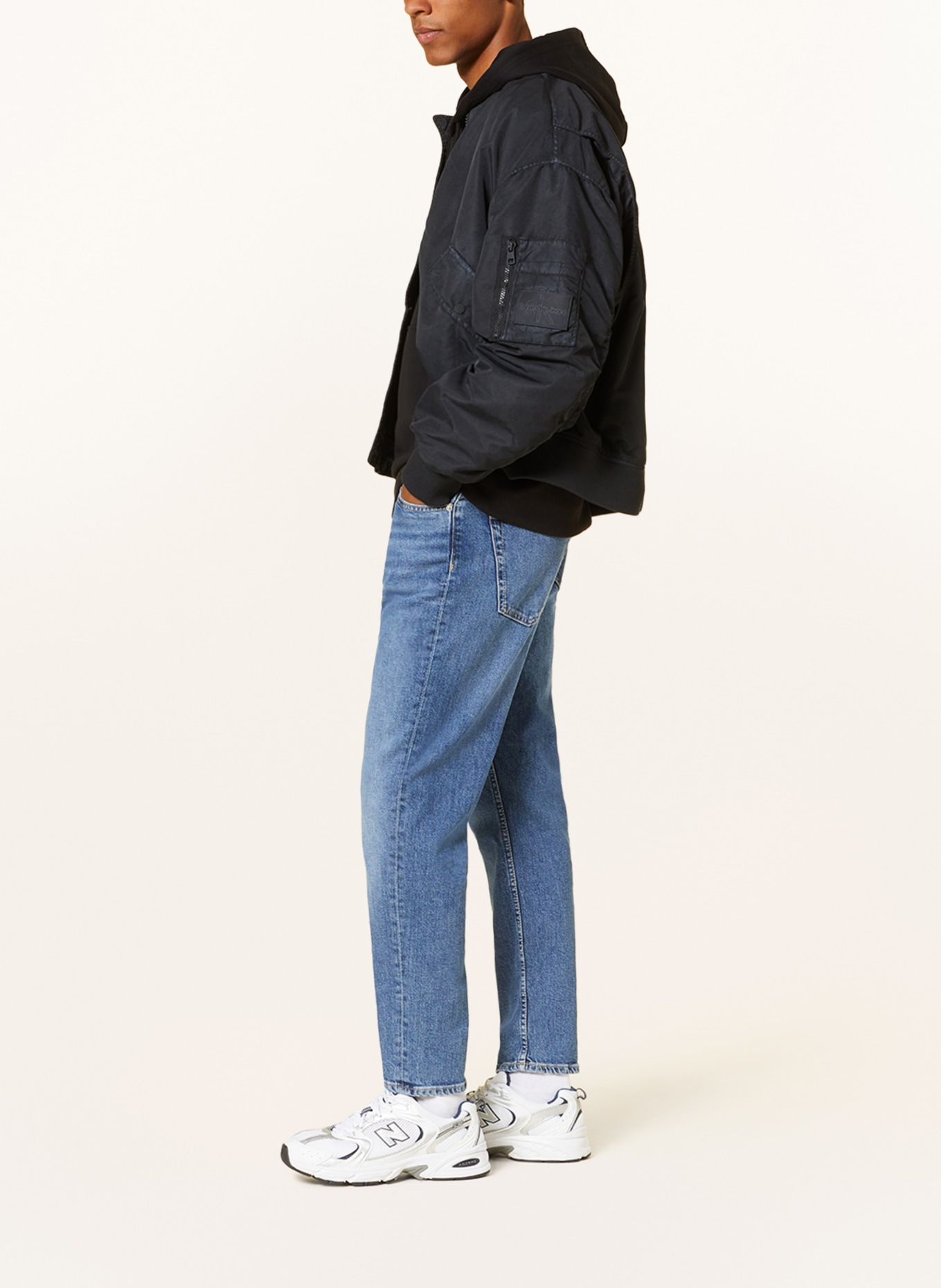 Calvin Klein Jeans Jeansy DAD slim tapered fit, Kolor: 1BJ DENIM DARK (Obrazek 4)