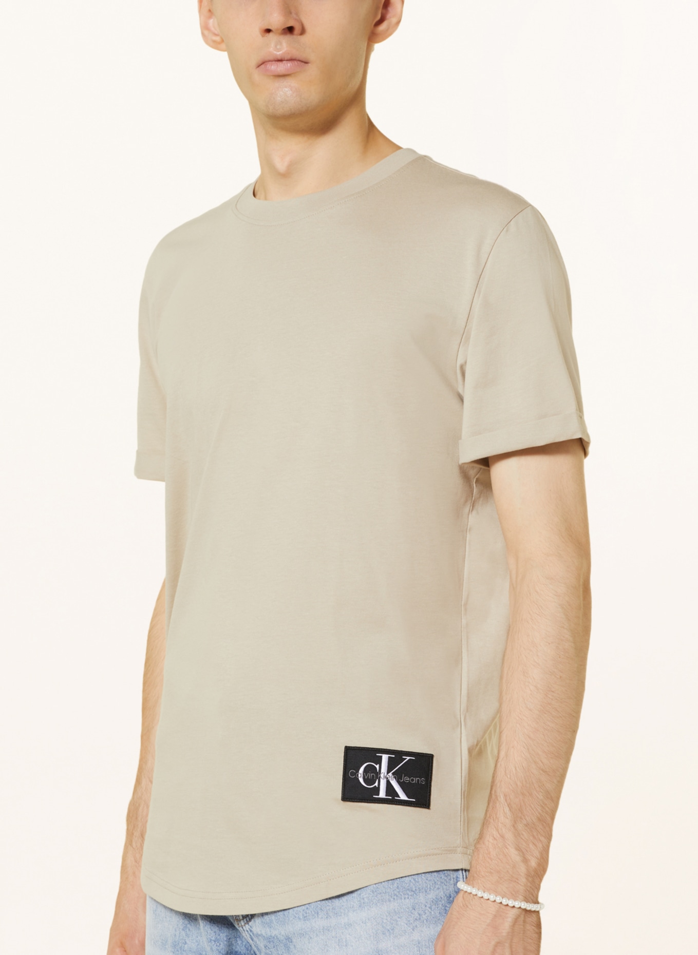 Calvin Klein Jeans T-Shirt, Farbe: TAUPE (Bild 4)