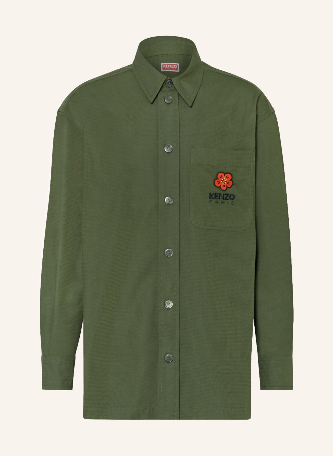 KENZO Oversized overshirt, Color: GREEN (Image 1)