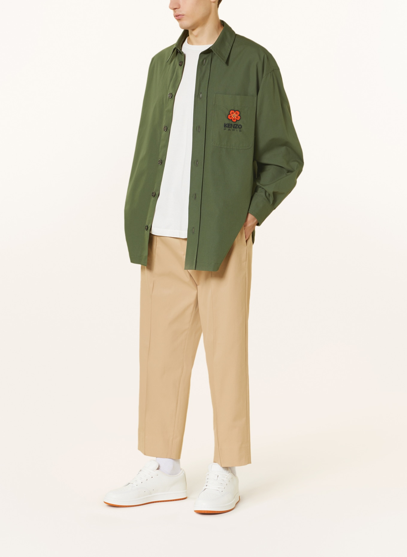 KENZO Oversized overshirt, Color: GREEN (Image 2)