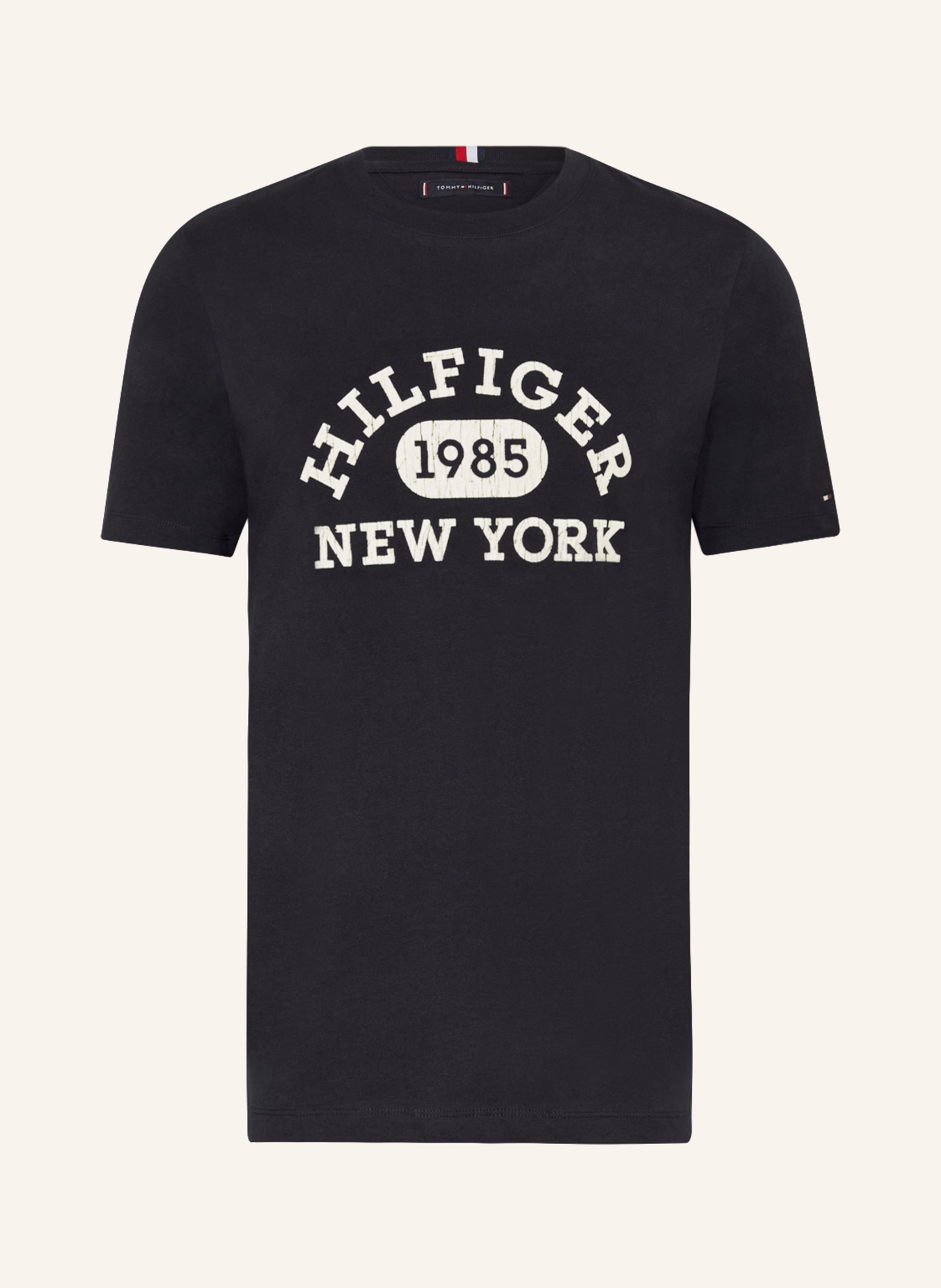 TOMMY HILFIGER T-Shirt, Farbe: DUNKELBLAU/ WEISS (Bild 1)