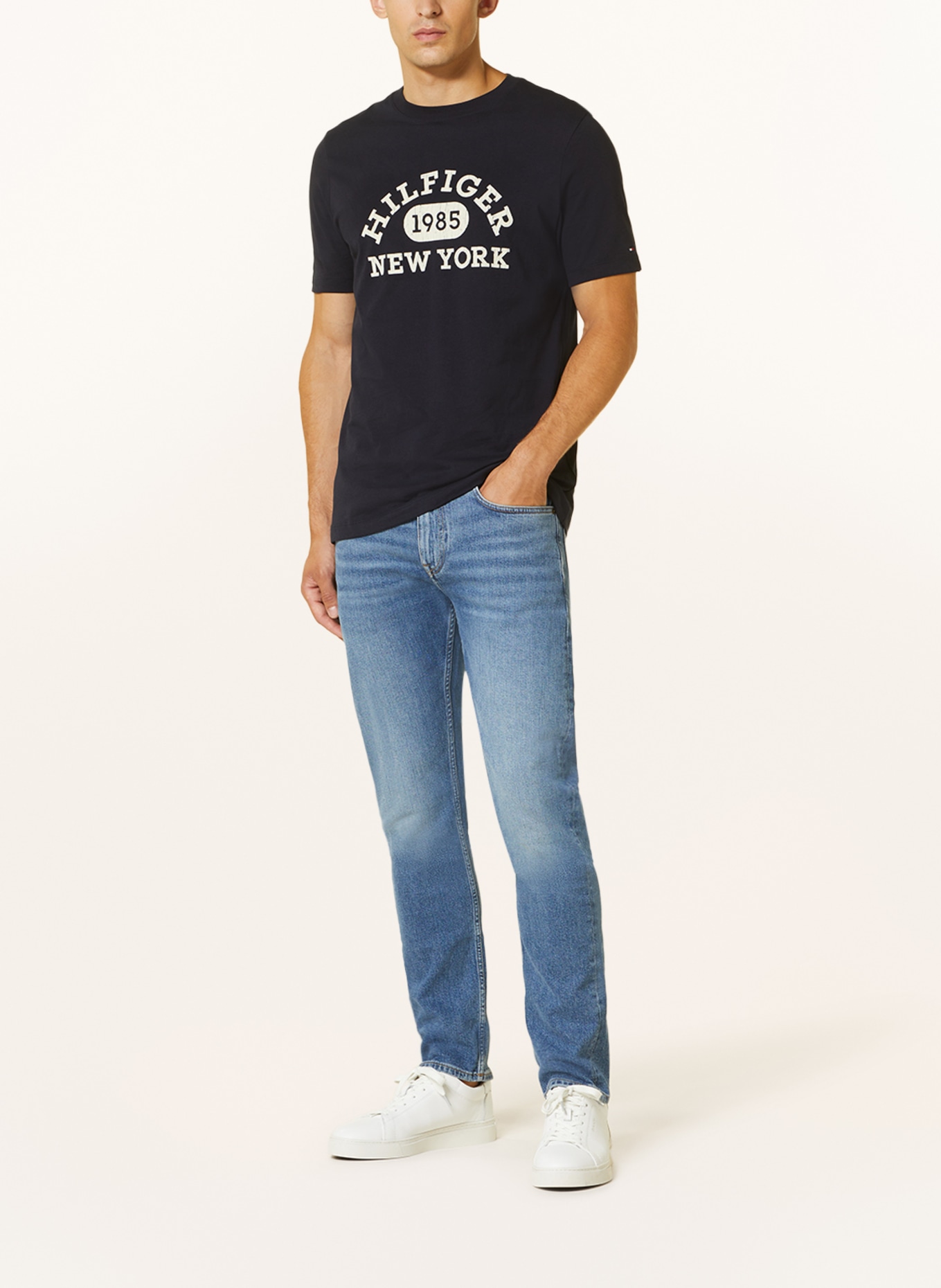 TOMMY HILFIGER T-shirt, Color: DARK BLUE/ WHITE (Image 2)