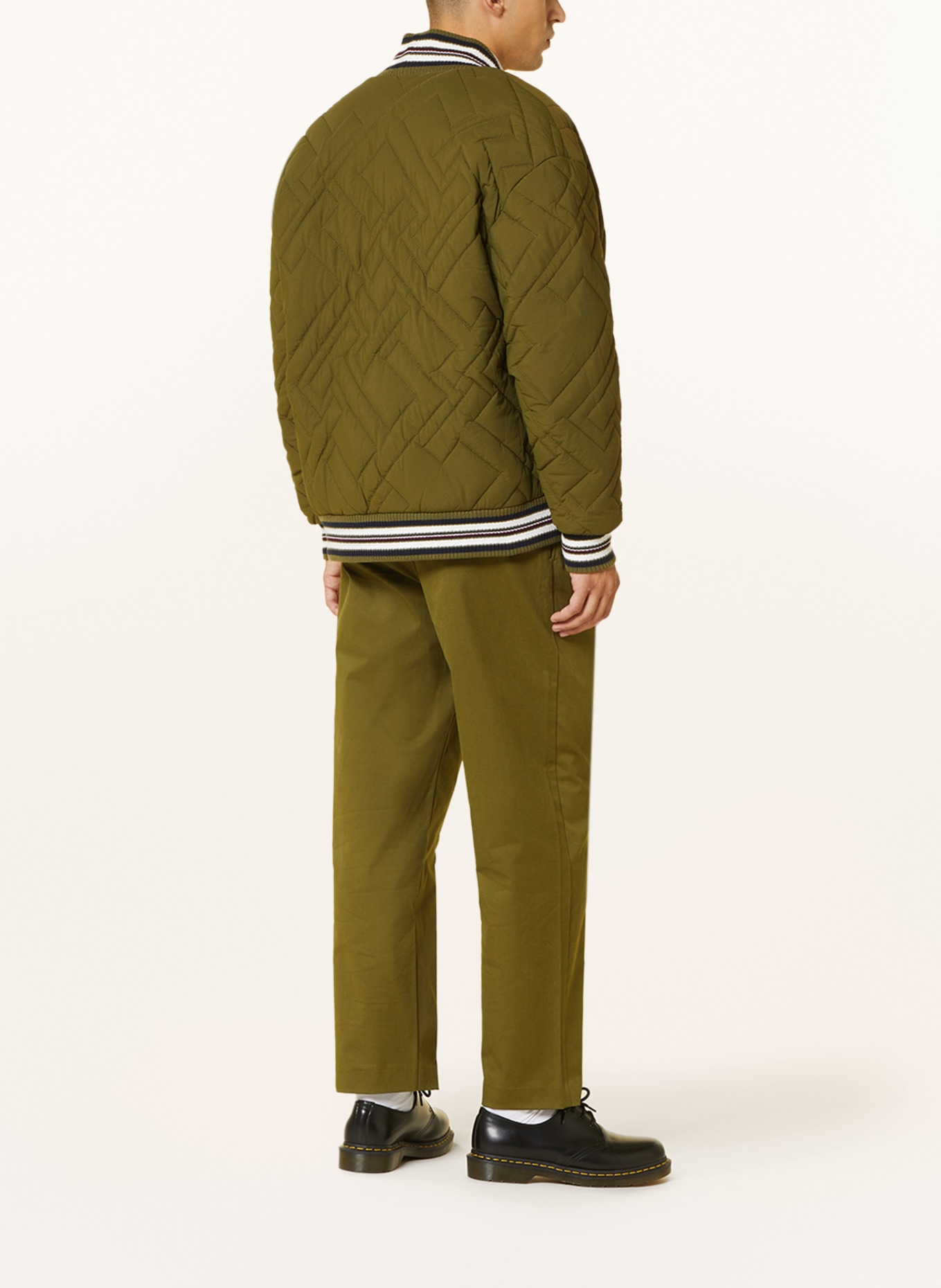 TOMMY HILFIGER Quilted bomber jacket, Color: OLIVE (Image 3)