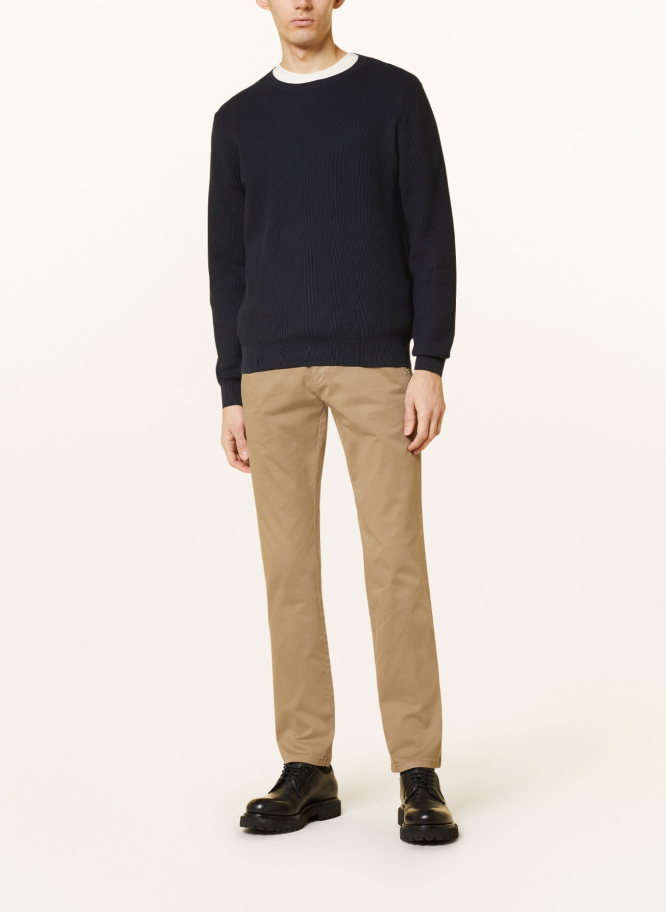 STROKESMAN'S Chino Slim Fit, Farbe: KHAKI (Bild 2)