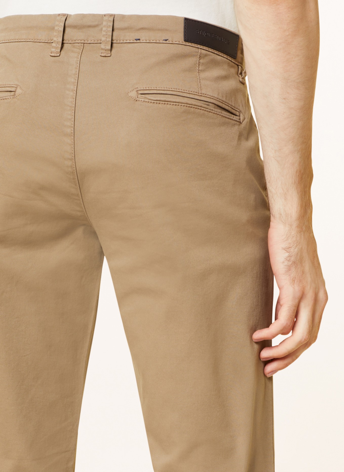 STROKESMAN'S Chino Slim Fit, Farbe: KHAKI (Bild 6)