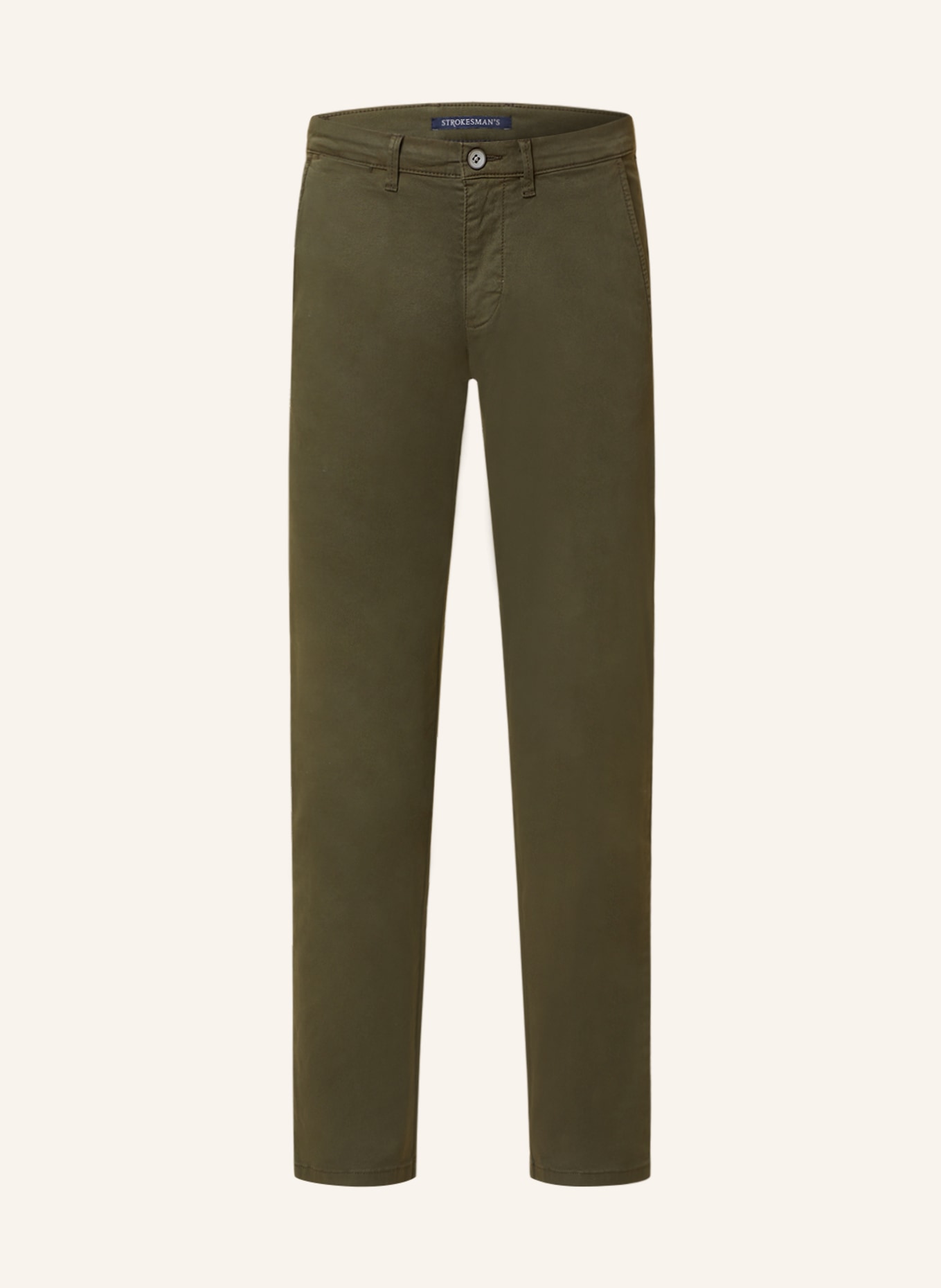 STROKESMAN'S Chino Slim Fit, Farbe: OLIV (Bild 1)