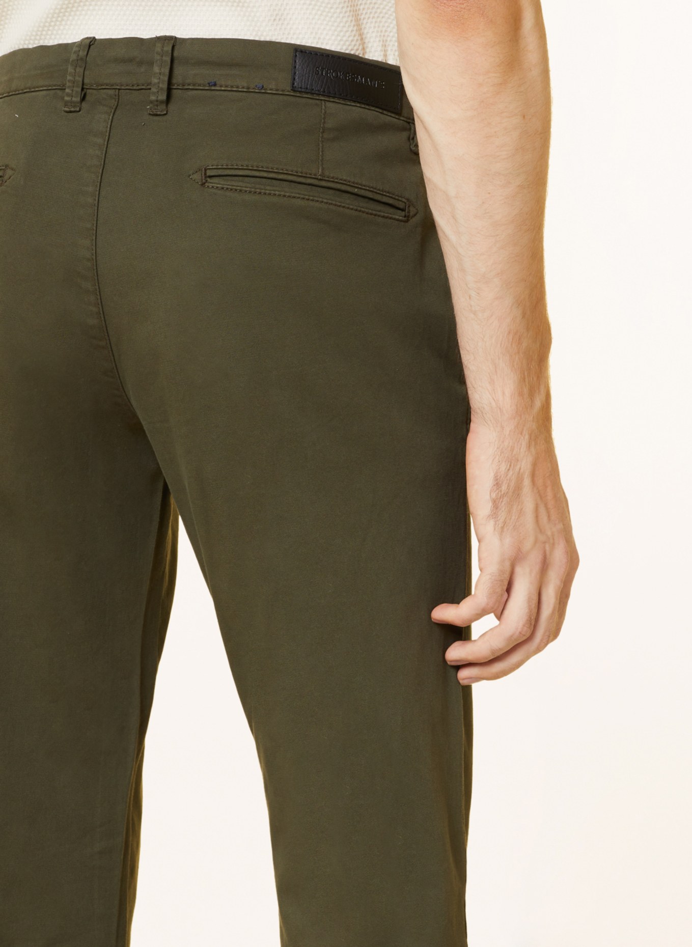 STROKESMAN'S Chino Slim Fit, Farbe: OLIV (Bild 6)