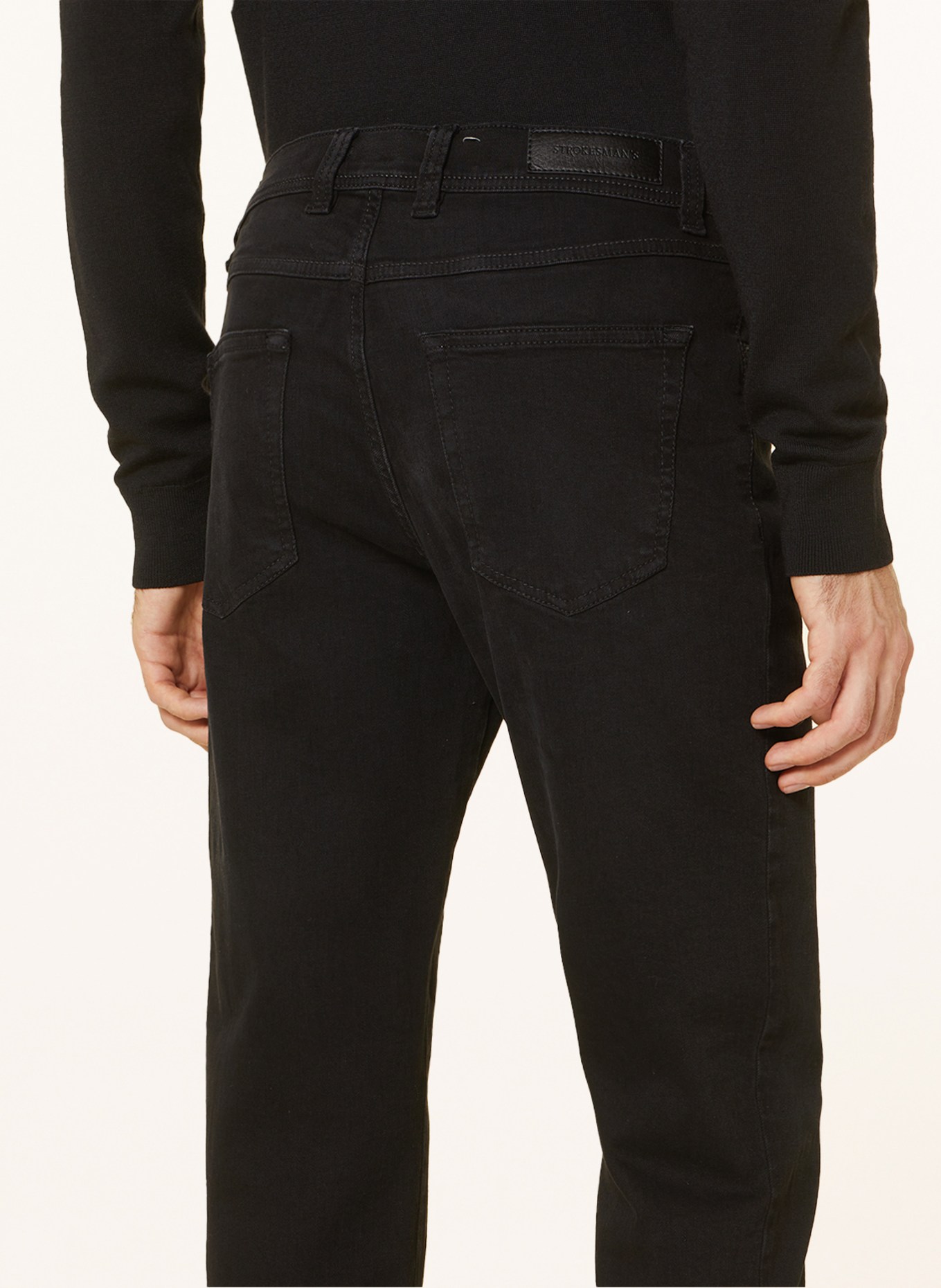 STROKESMAN'S Jeansy slim fit, Kolor: 6000 black (Obrazek 6)
