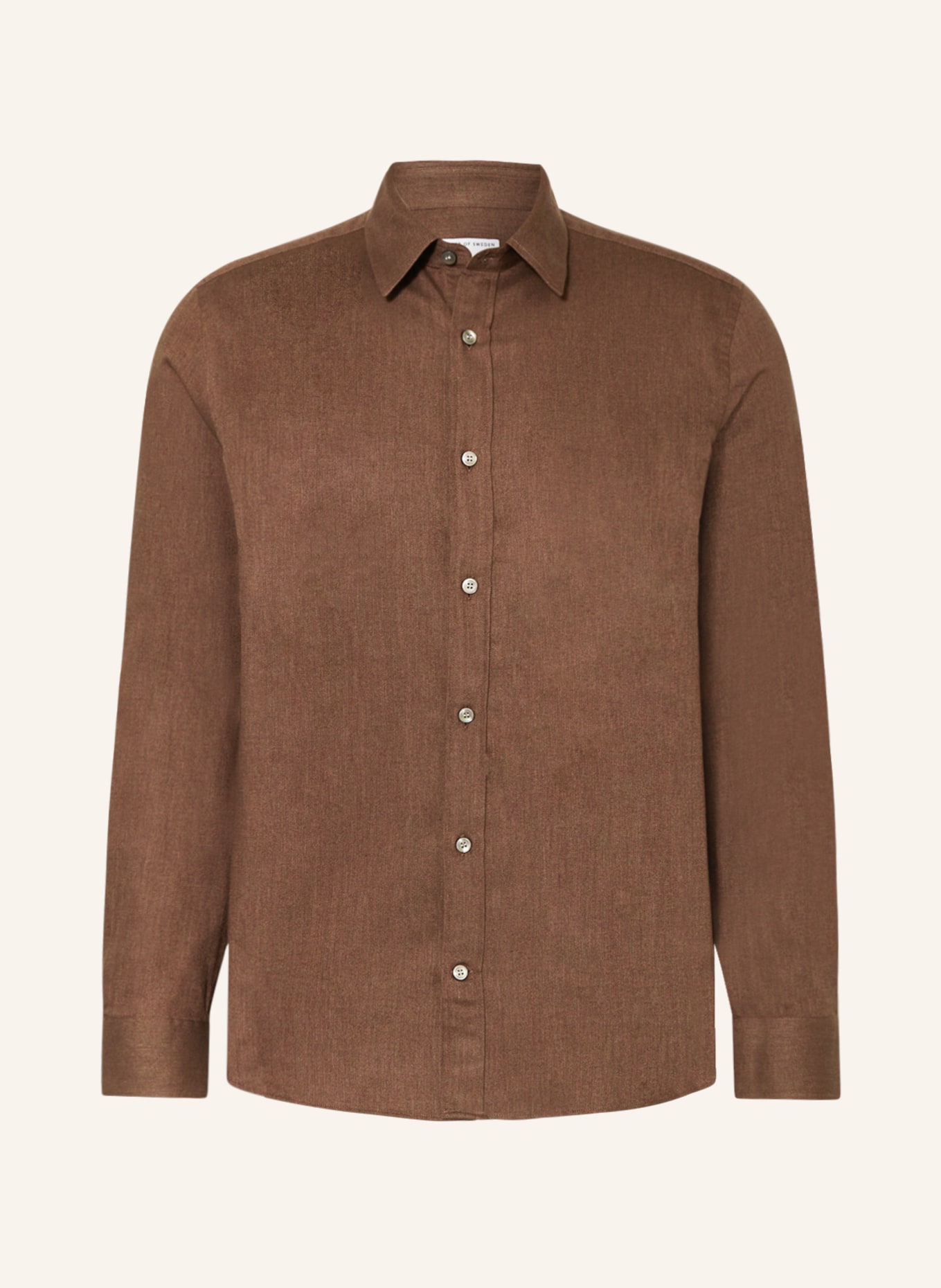 TIGER OF SWEDEN Shirt BENJAMINS comfort fit, Color: BROWN (Image 1)