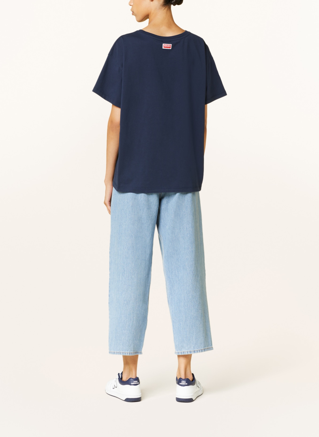 KENZO Oversized shirt HEARTS RELAX, Color: BLUE (Image 3)