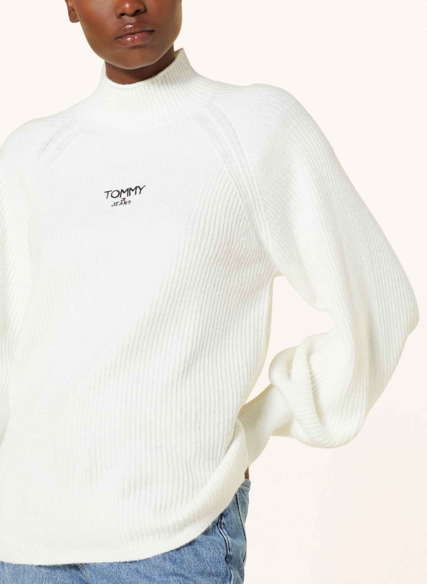 TOMMY JEANS Sweater, Color: WHITE/ BLACK (Image 4)