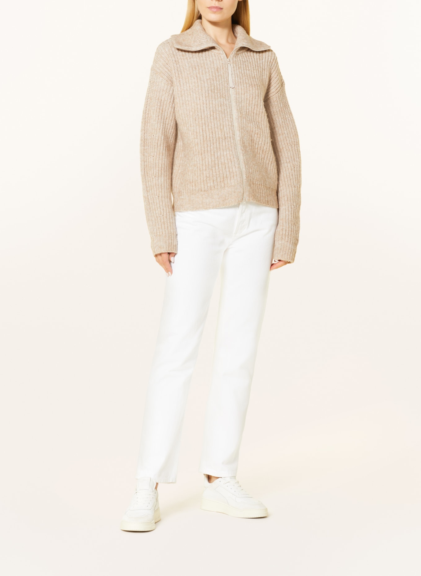 darling harbour Half-zip sweater, Color: beige mel (Image 2)