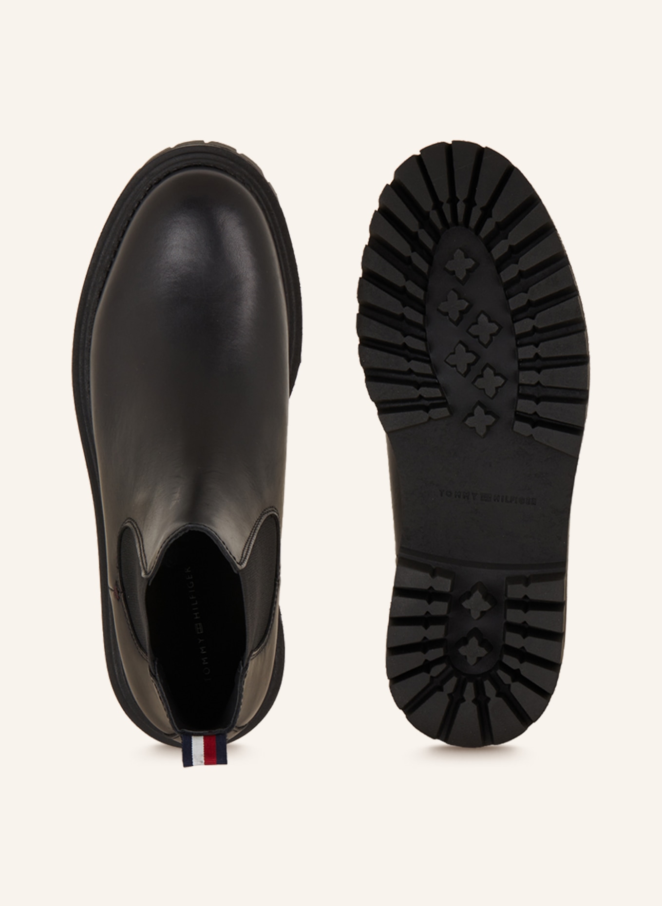 Tommy hilfiger clearance metallic chelsea boot