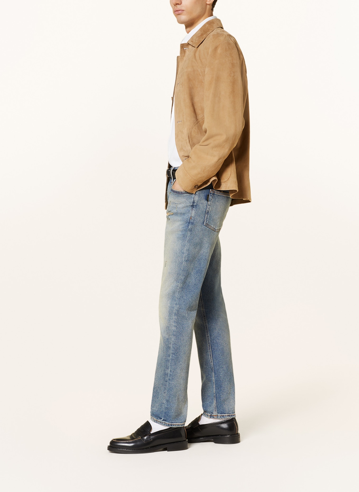 HAIKURE Jeans CLEVELAND slim fit, Color: L0805 BLUE BROKEN (Image 4)