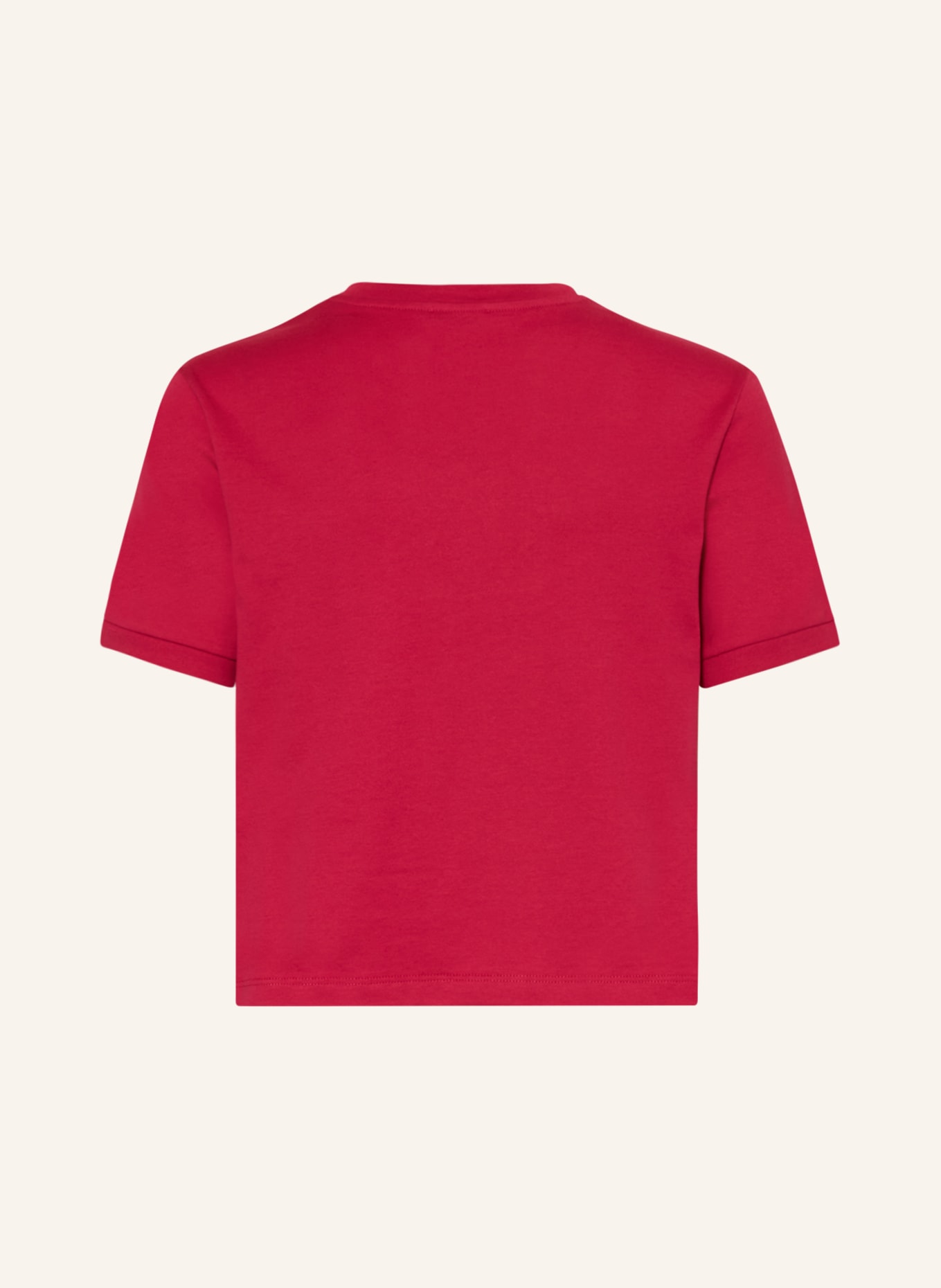 DOLCE & GABBANA T-shirt z obszyciem ozdobnymi kamykami, Kolor: MOCNORÓŻOWY (Obrazek 2)