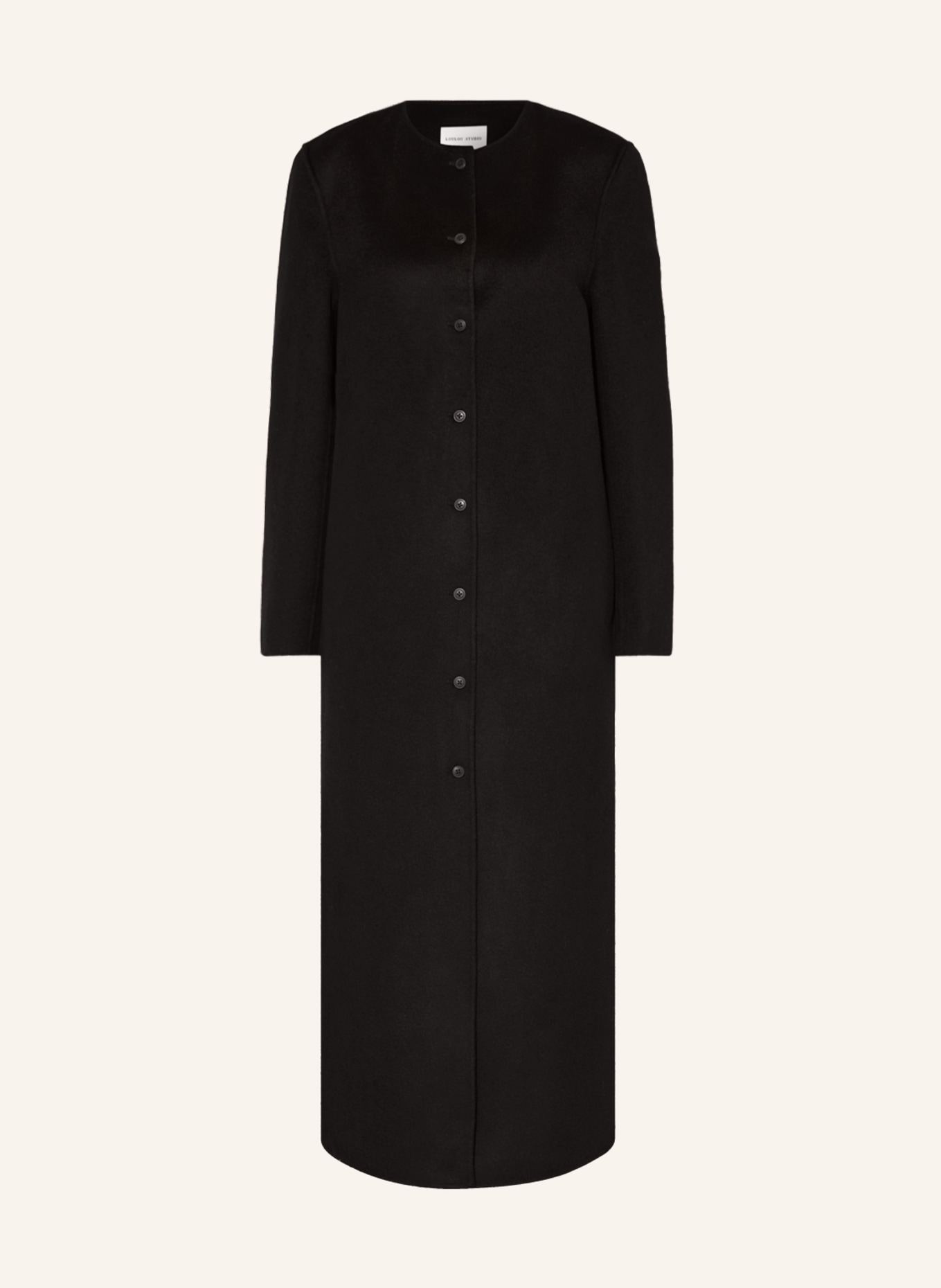 LOULOU STUDIO Wool coat MARTIL, Color: BLACK (Image 1)