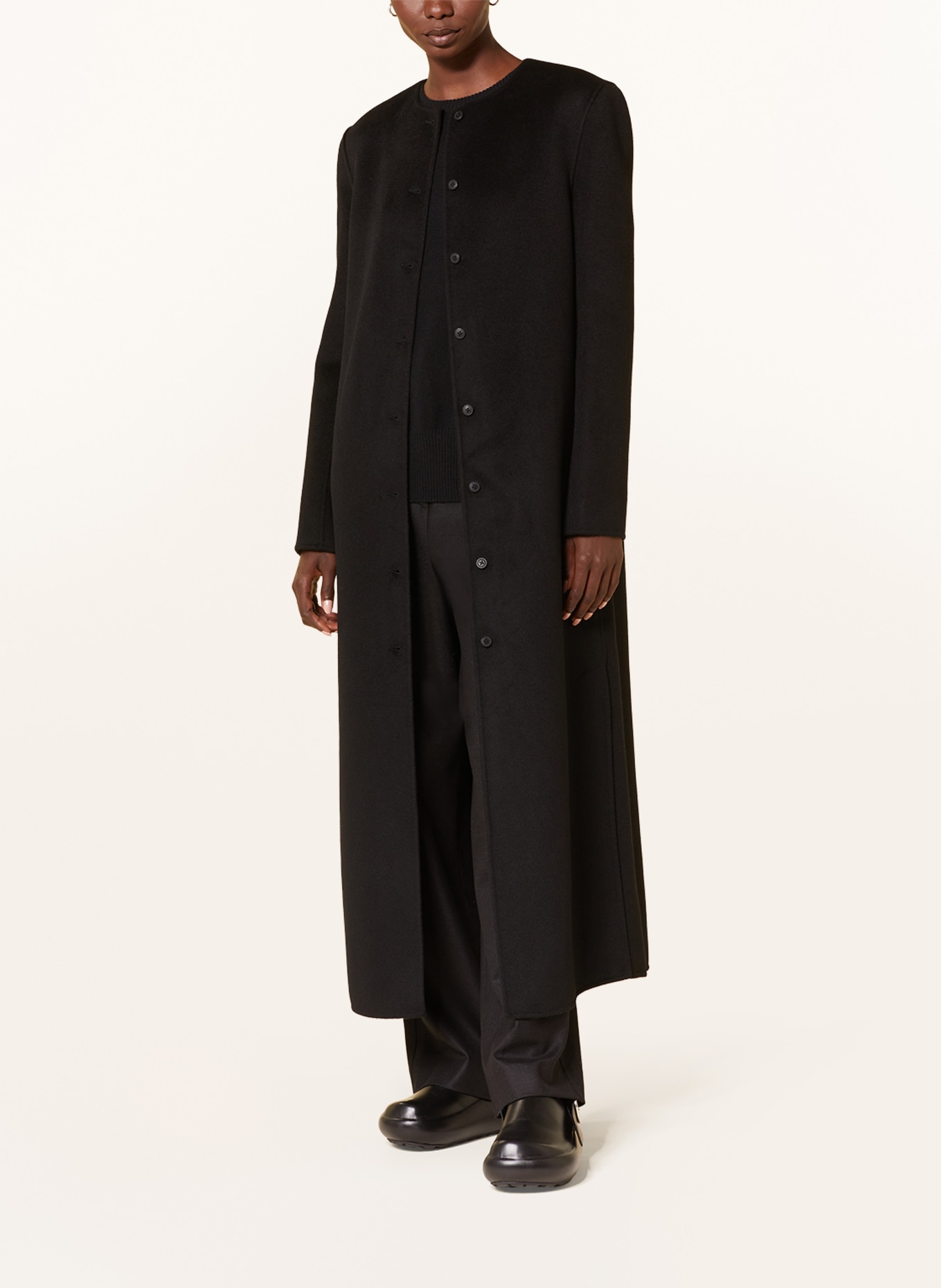 LOULOU STUDIO Wool coat MARTIL, Color: BLACK (Image 2)
