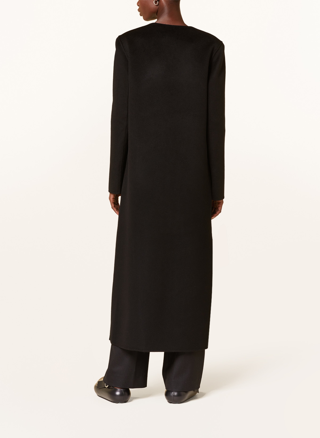 LOULOU STUDIO Wool coat MARTIL, Color: BLACK (Image 3)
