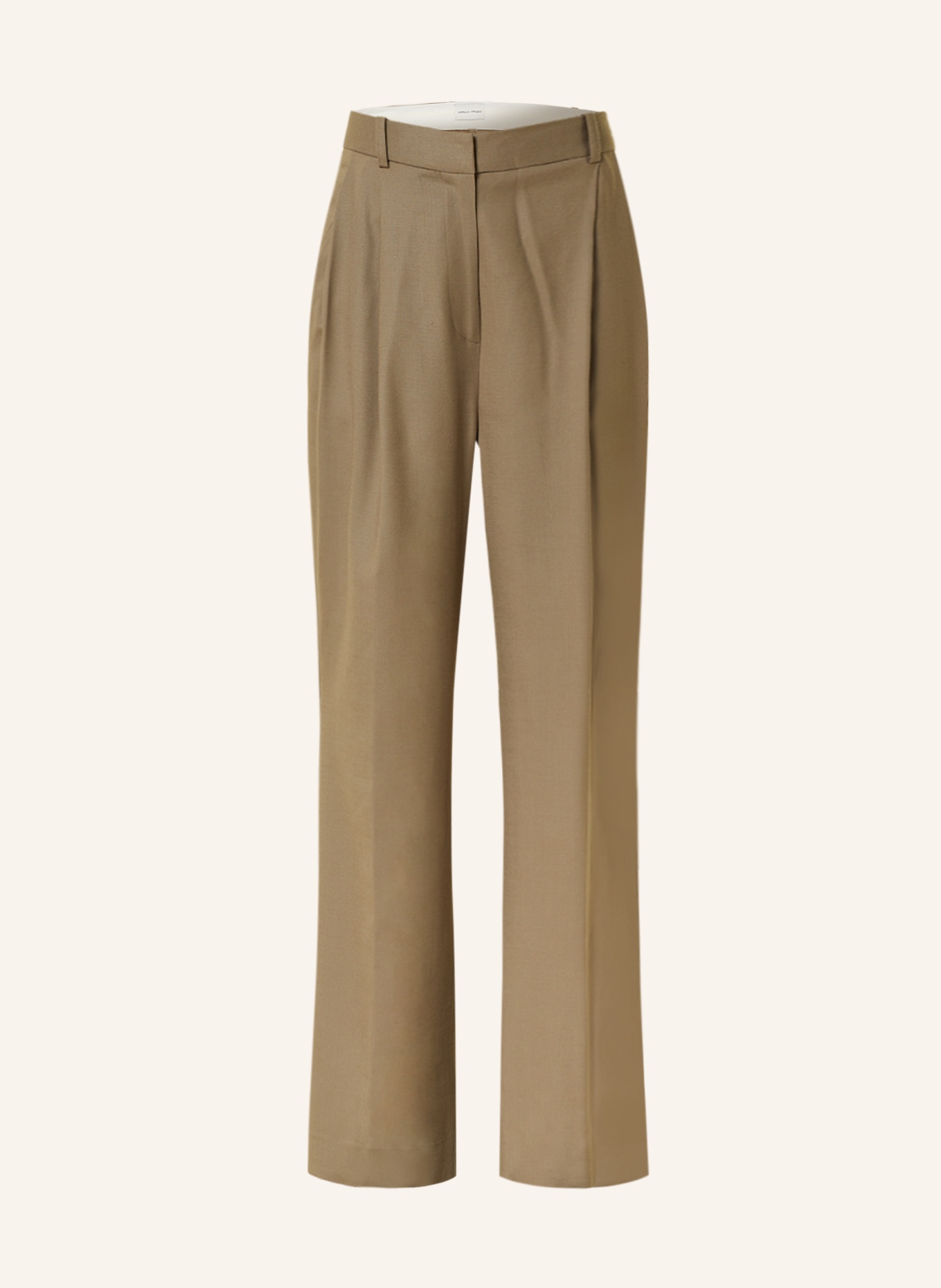 LOULOU STUDIO Wide leg trousers SOLO, Color: BEIGE (Image 1)