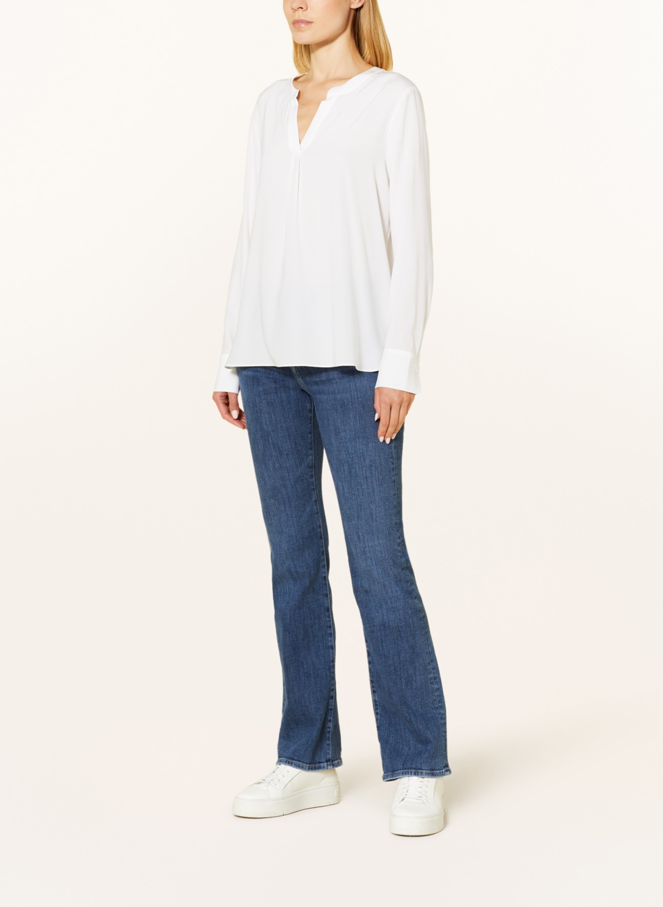 HERZEN'S ANGELEGENHEIT Shirt blouse in silk, Color: WHITE (Image 2)