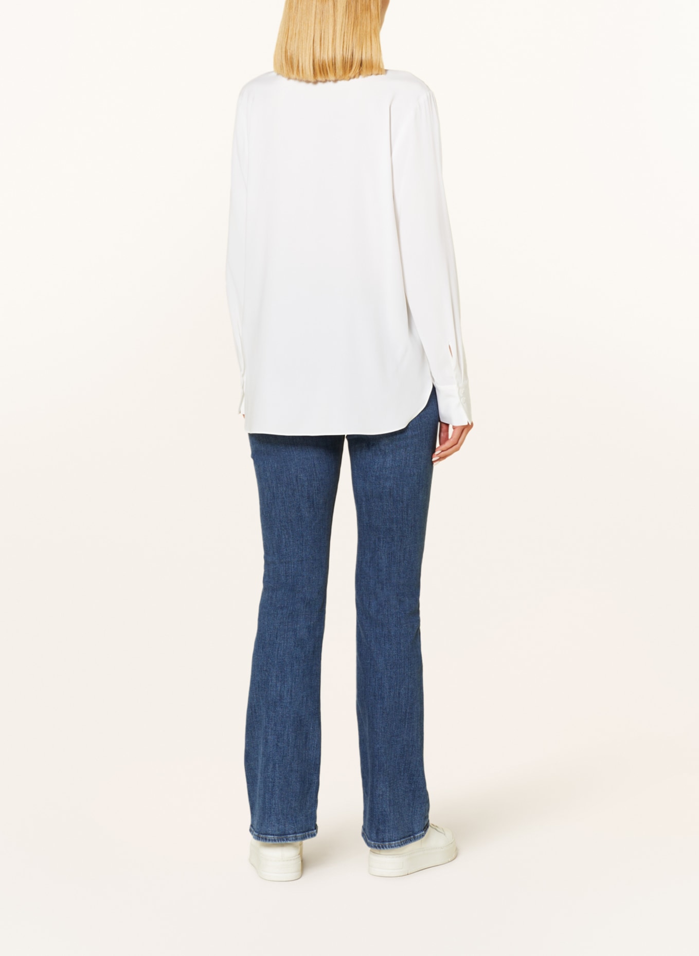 HERZEN'S ANGELEGENHEIT Shirt blouse in silk, Color: WHITE (Image 3)