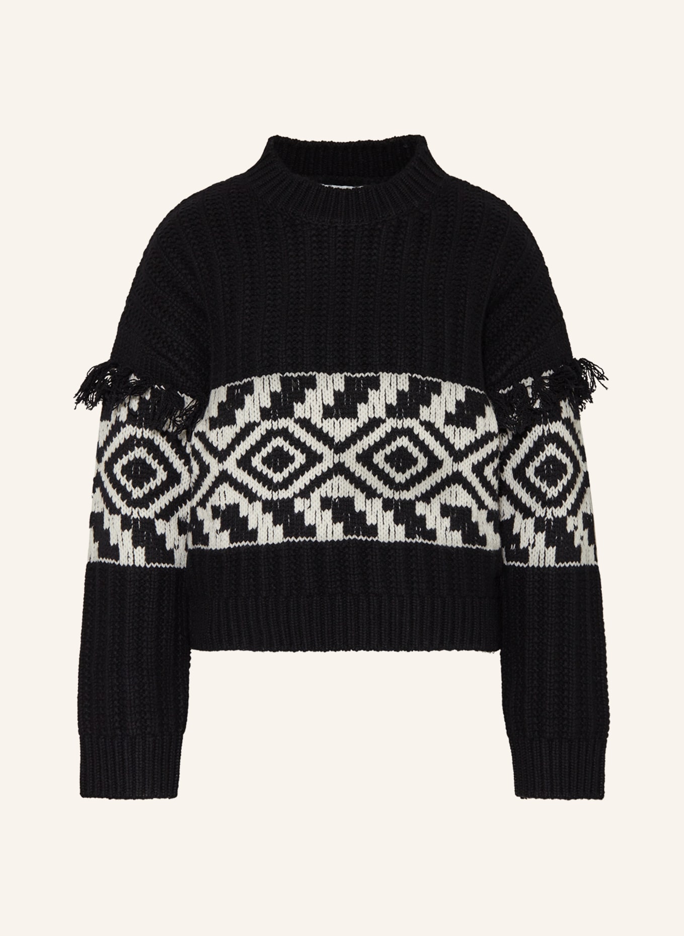 Sweater black/ in white FYNCH-HATTON
