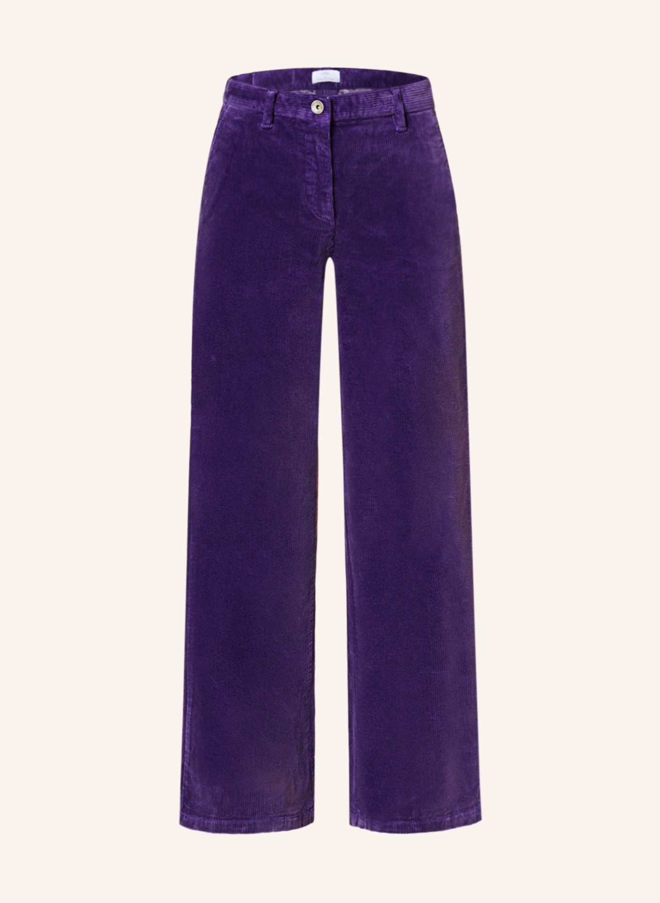 FYNCH-HATTON Wide leg trousers made of corduroy, Color: PURPLE (Image 1)