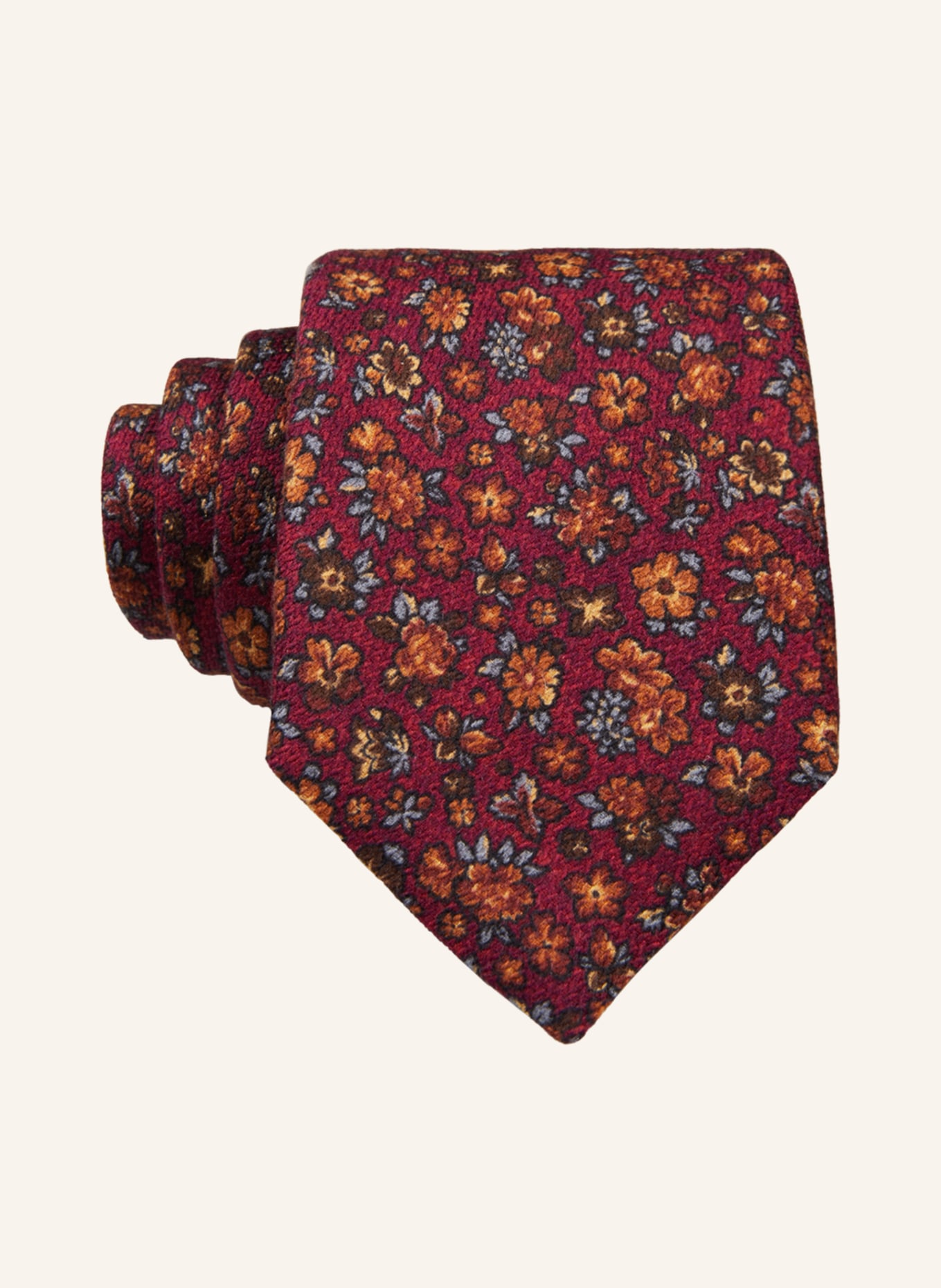 PAUL Krawatte, Farbe: DUNKELROT/ HELLBLAU/ BRAUN (Bild 1)