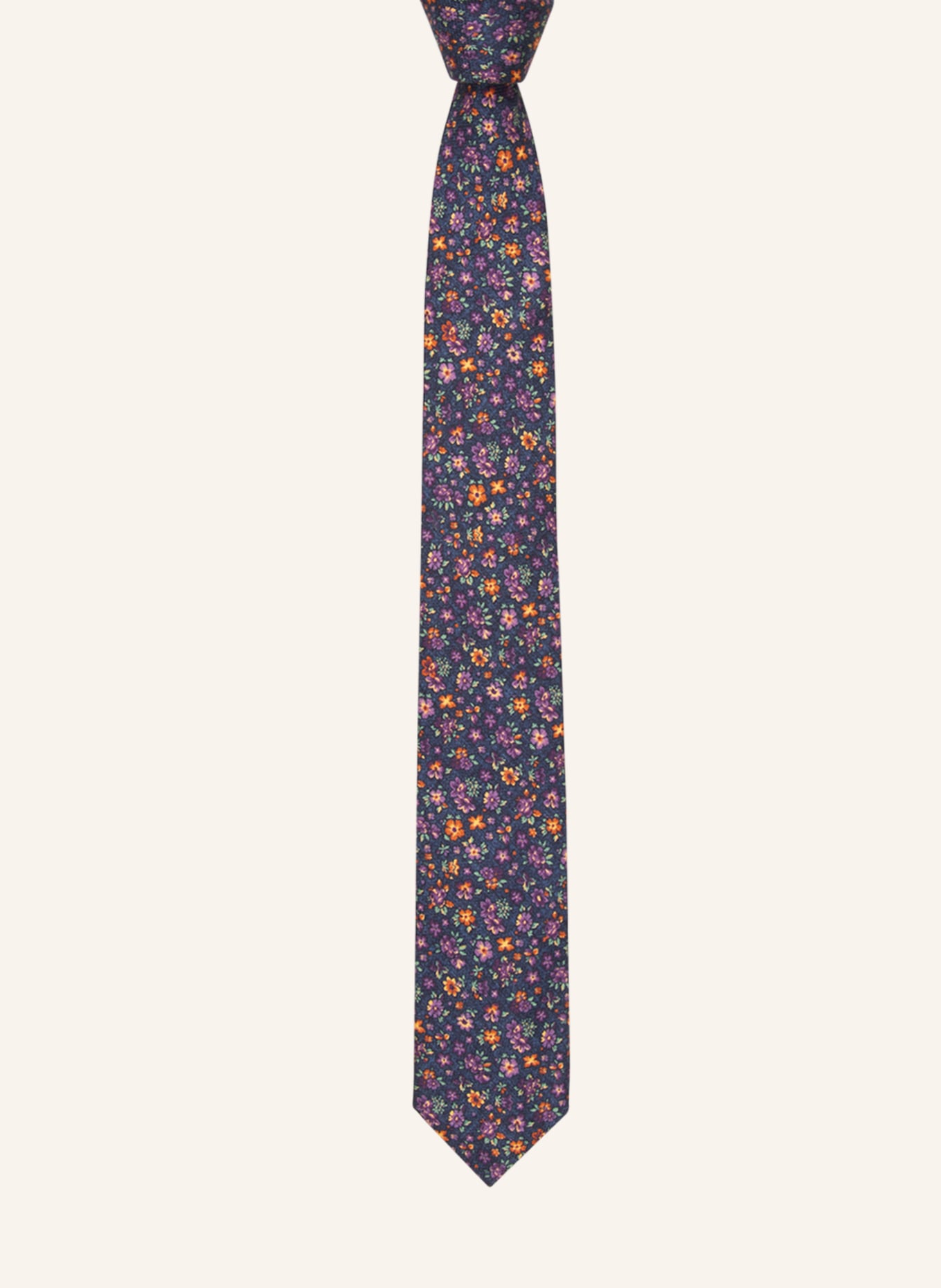 PAUL Krawatte, Farbe: DUNKELBLAU/ LILA/ DUNKELGELB (Bild 2)