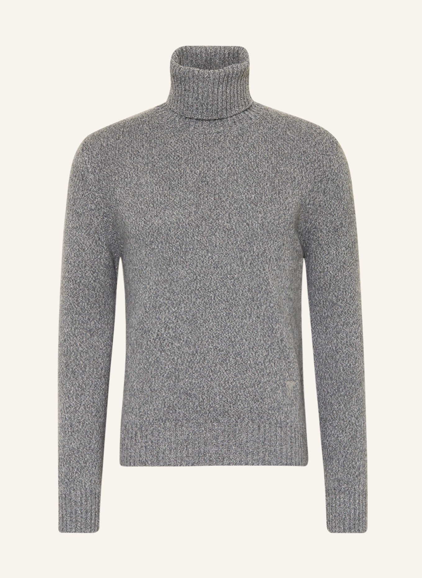 AMI PARIS Turtleneck sweater in cashmere, Color: DARK GRAY (Image 1)