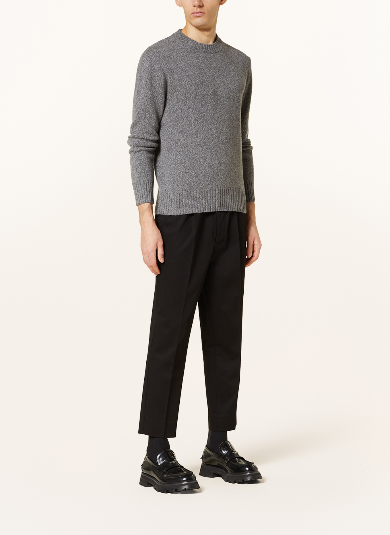 AMI PARIS Cashmere-Pullover, Farbe: GRAU (Bild 2)