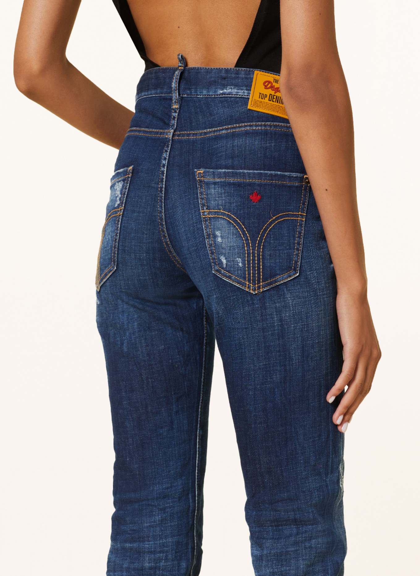 DSQUARED2 Skinny jeans 24/7, Color: 470 NAVY BLUE (Image 5)