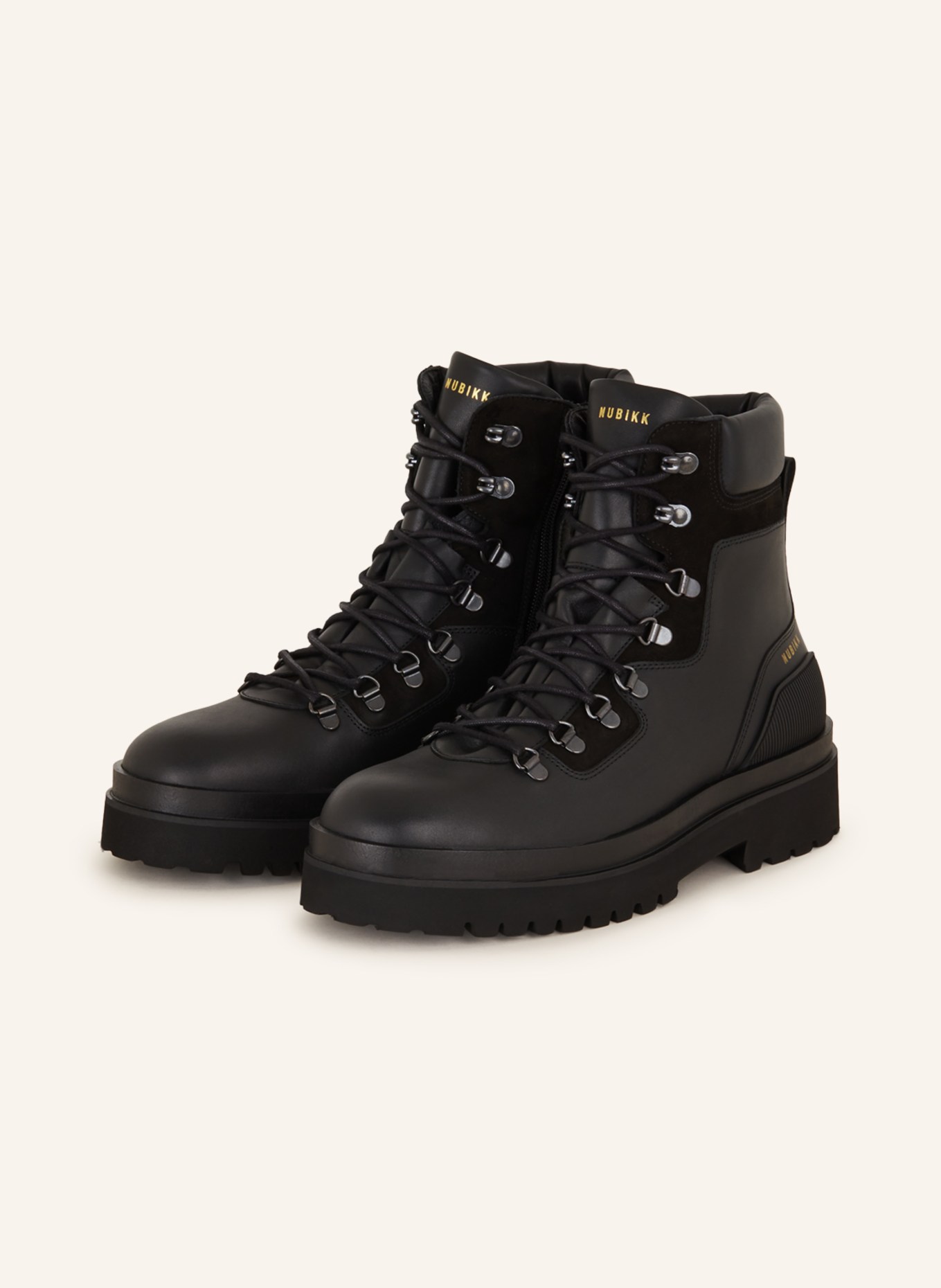 NUBIKK Lace-up boots ETHAN MONTAGNE, Color: BLACK (Image 1)