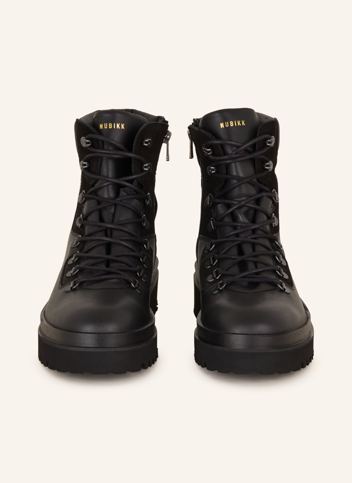 NUBIKK Lace-up boots ETHAN MONTAGNE, Color: BLACK (Image 3)