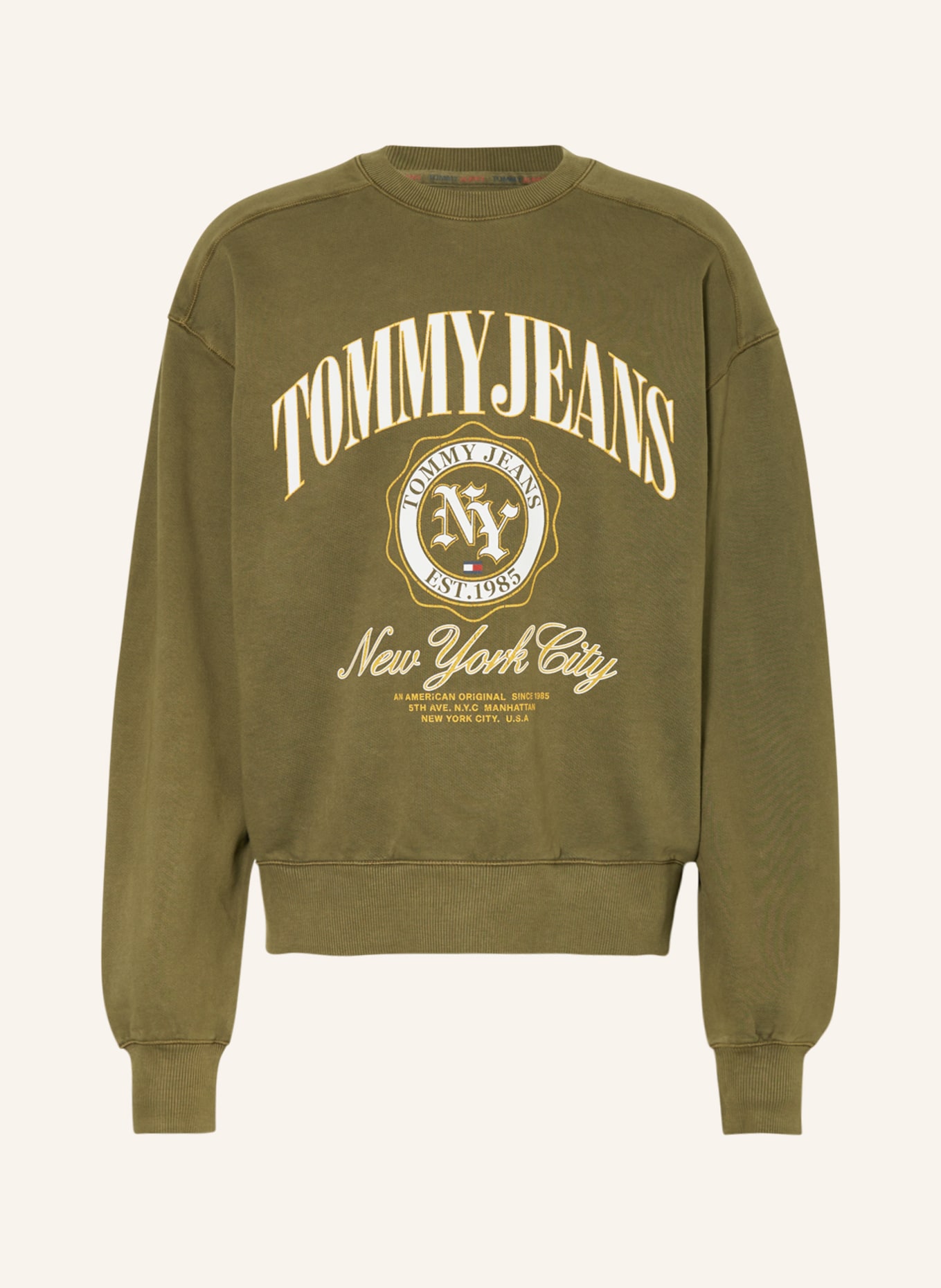 TOMMY JEANS Sweatshirt, Color: OLIVE (Image 1)