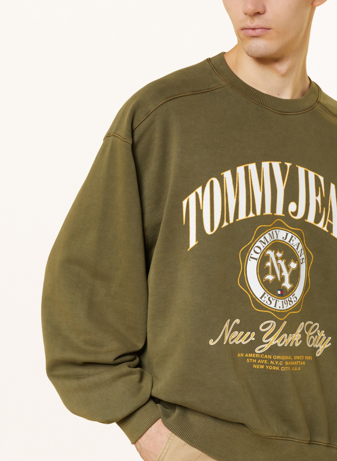 TOMMY JEANS Sweatshirt, Color: OLIVE (Image 4)