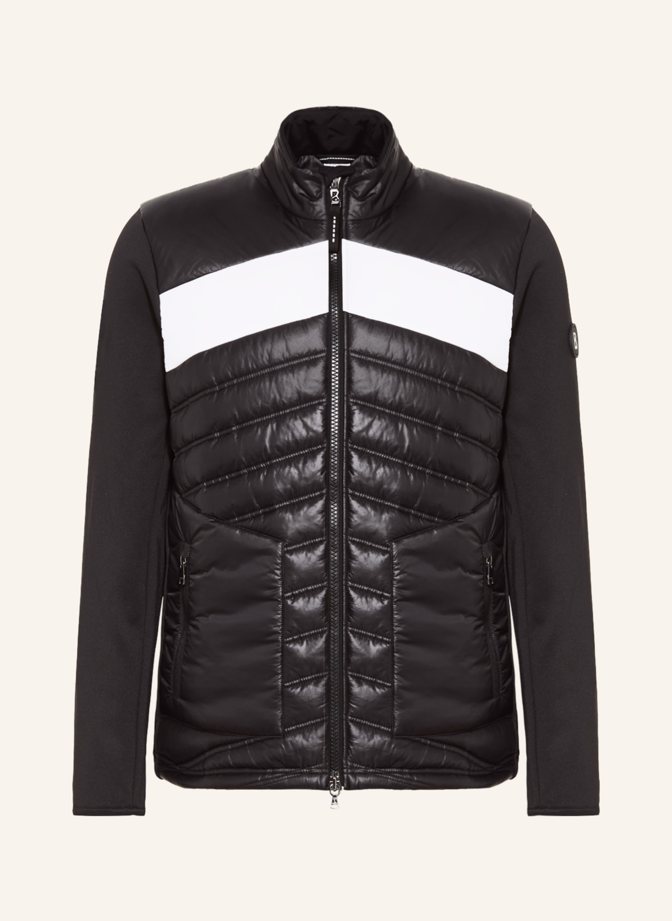 BOGNER Hybrid quilted jacket KOLYA, Color: BLACK/ WHITE (Image 1)