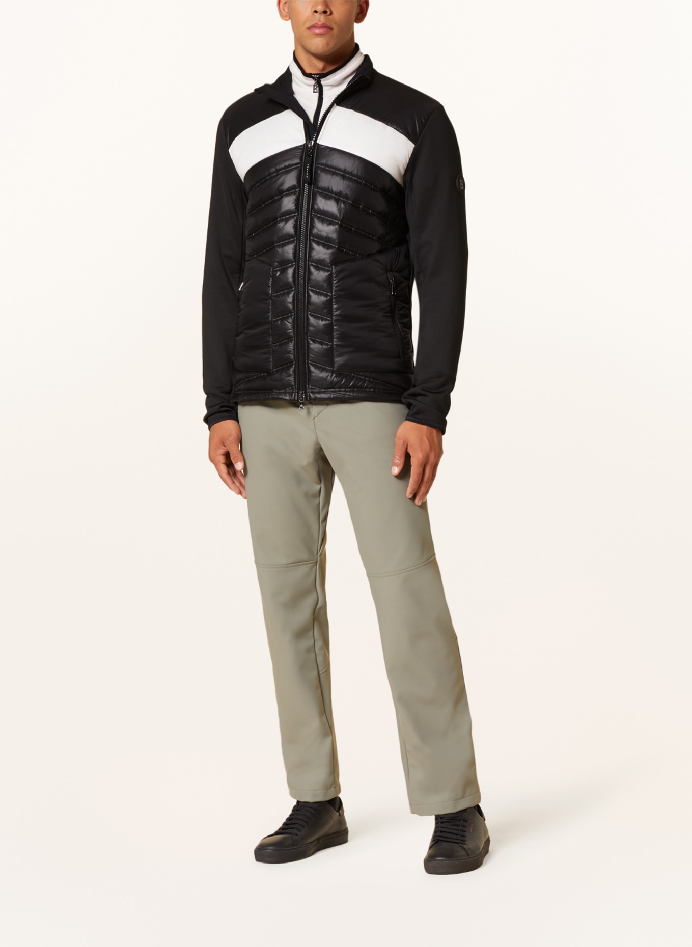 BOGNER Hybrid quilted jacket KOLYA, Color: BLACK/ WHITE (Image 2)