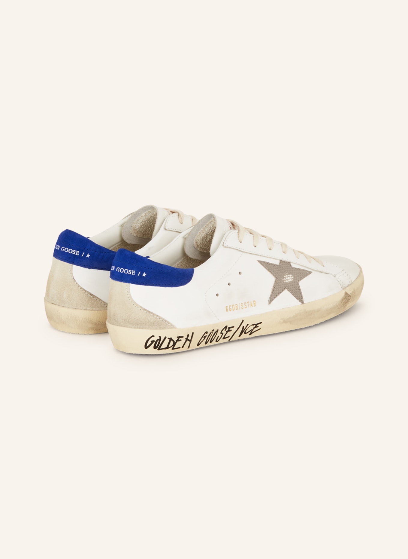 GOLDEN GOOSE Sneakers SUPER-STAR, Color: WHITE/ GRAY/ BEIGE (Image 2)