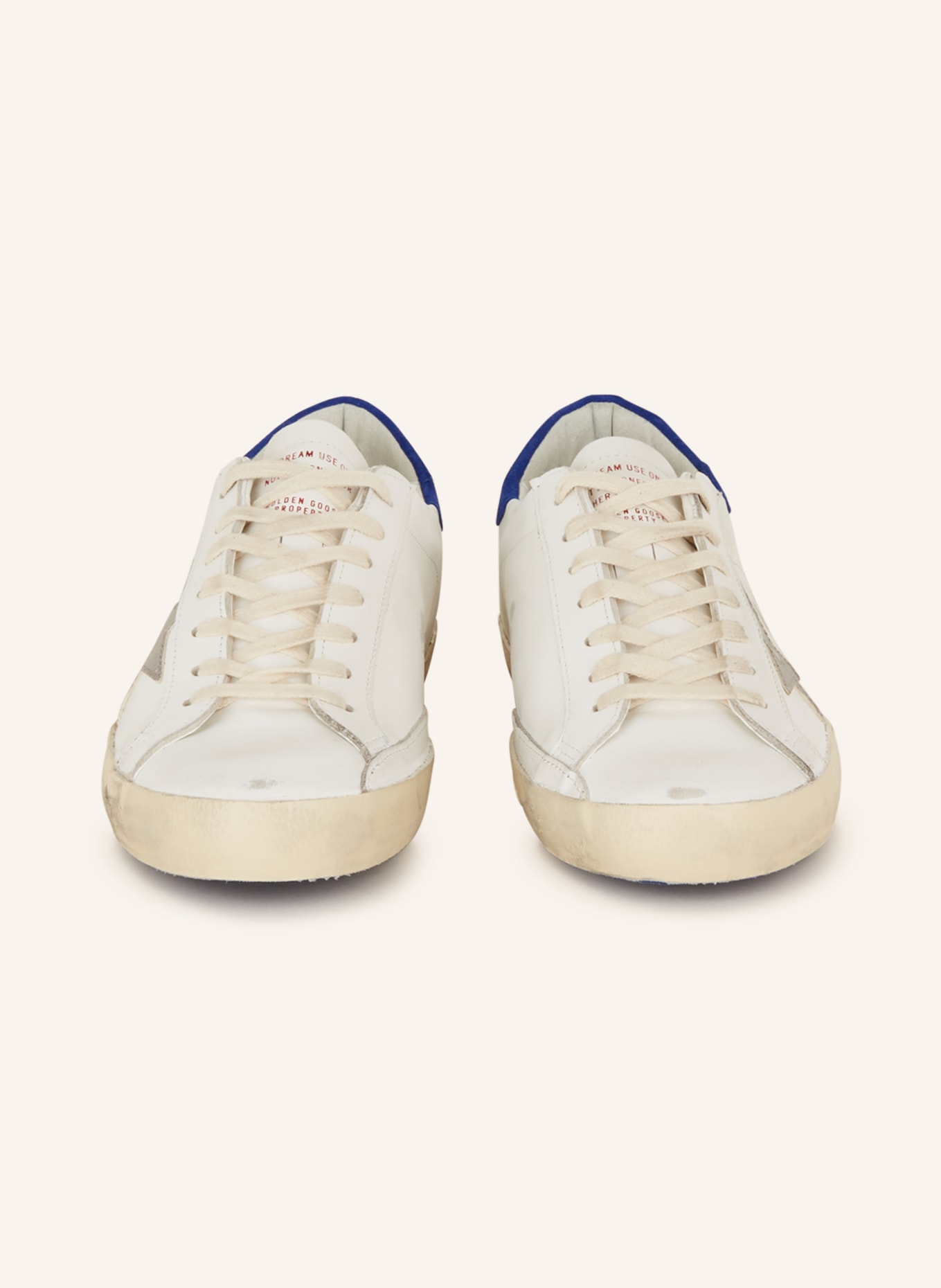 GOLDEN GOOSE Sneakers SUPER-STAR, Color: WHITE/ GRAY/ BEIGE (Image 3)